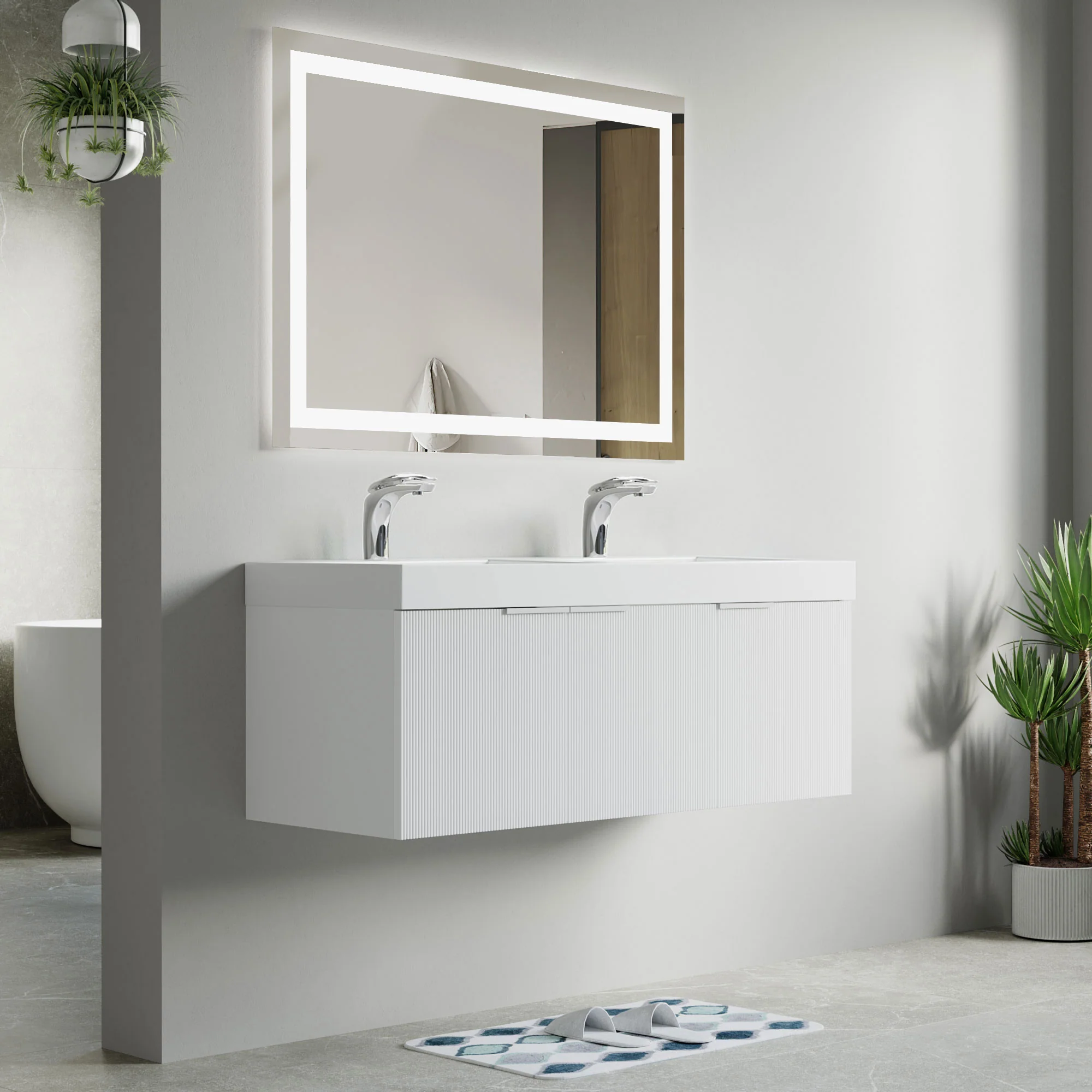 Bellezza Floating Vanity - Fluted (24"-60") 123 Bellezza Floating Vanity - Fluted (24"-60")