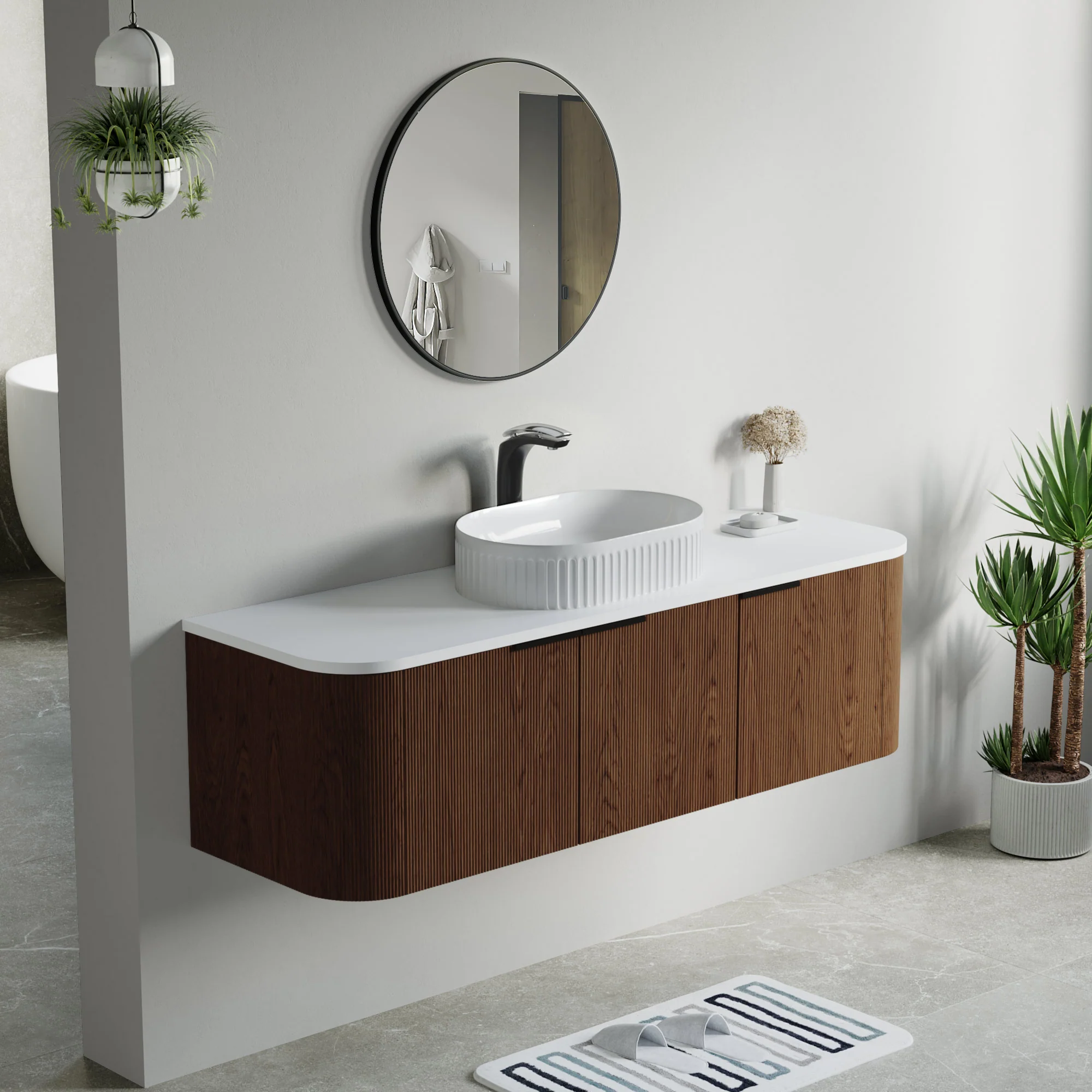Bellezza Floating Vanity - Fluted (24"-60") 140 Bellezza Floating Vanity - Fluted (24"-60")