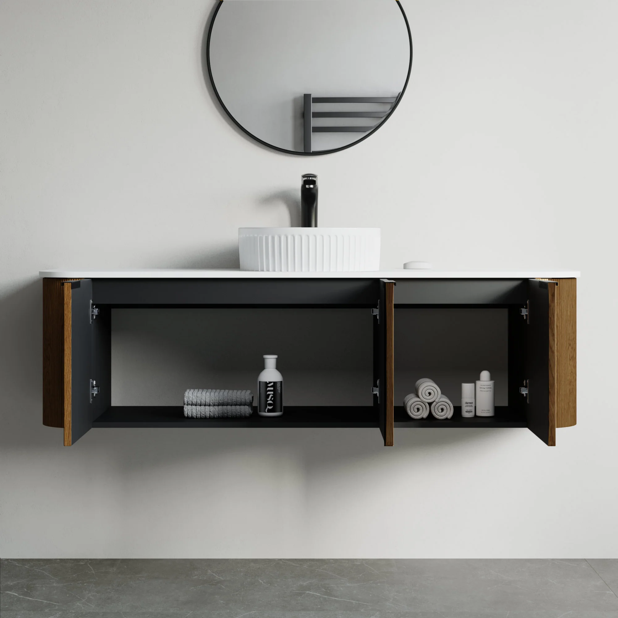 Bellezza Floating Vanity - Fluted (24"-60") 141 Bellezza Floating Vanity - Fluted (24"-60")