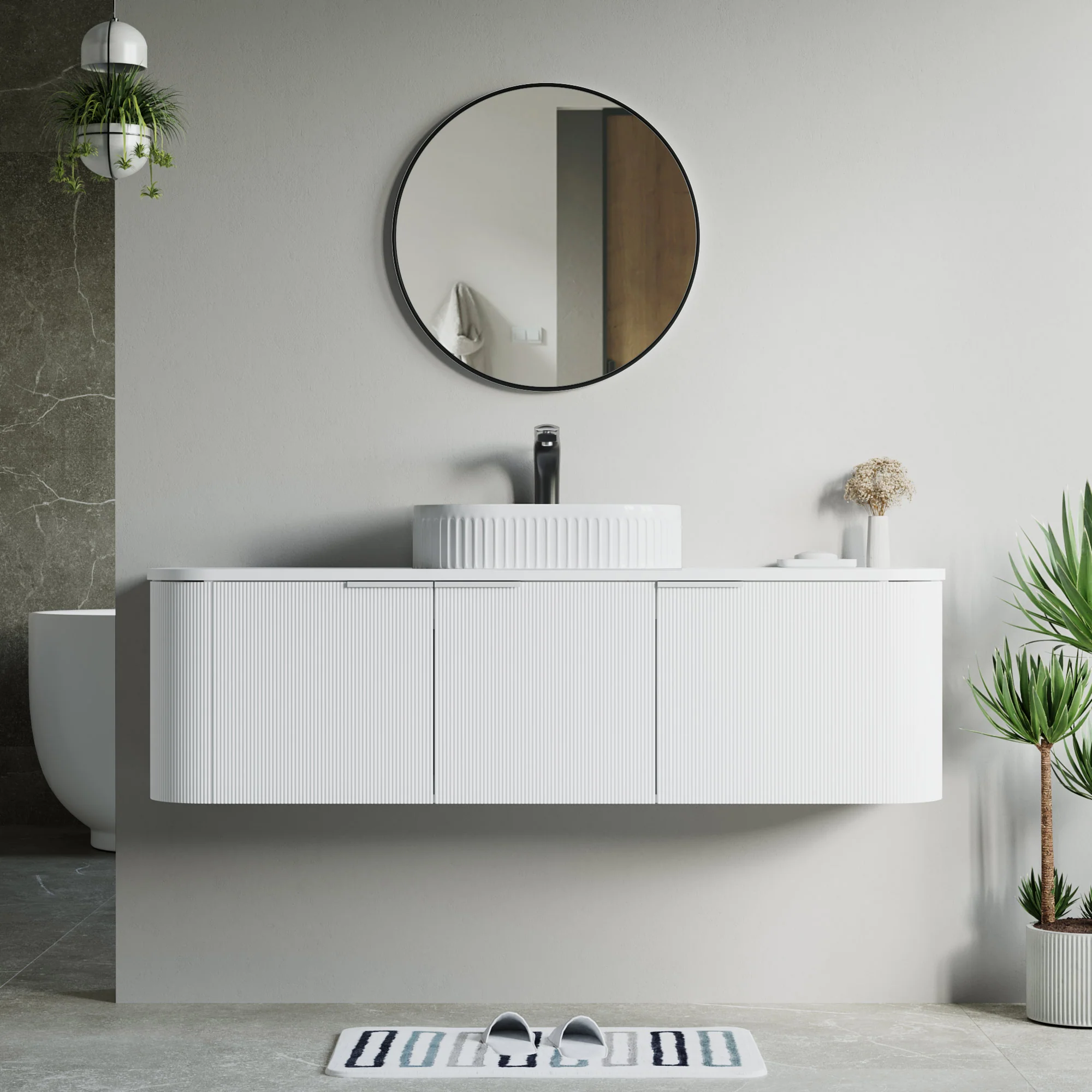 Bellezza Floating Vanity - Fluted (24"-60") 147 Bellezza Floating Vanity - Fluted (24"-60")