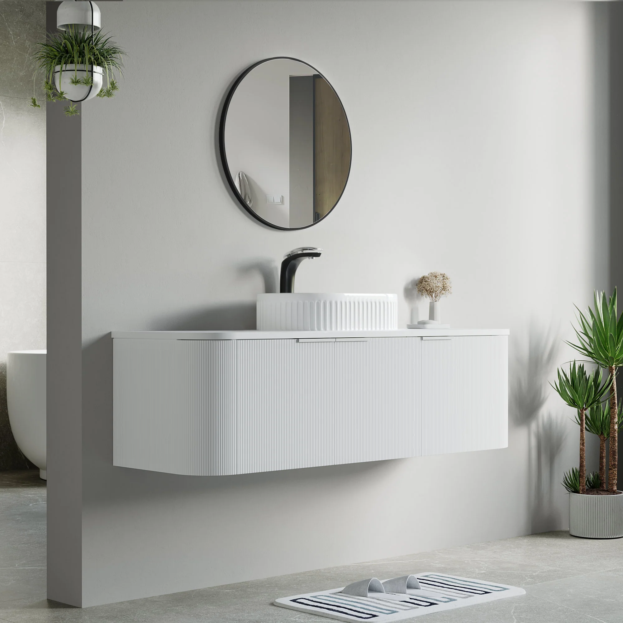 Bellezza Floating Vanity - Fluted (24"-60") 148 Bellezza Floating Vanity - Fluted (24"-60")