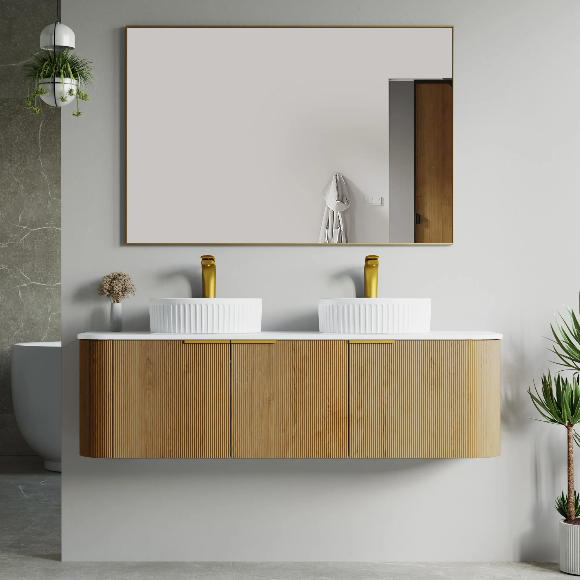 Bellezza Floating Vanity - Fluted (24"-60") 155 Bellezza Floating Vanity - Fluted (24"-60")
