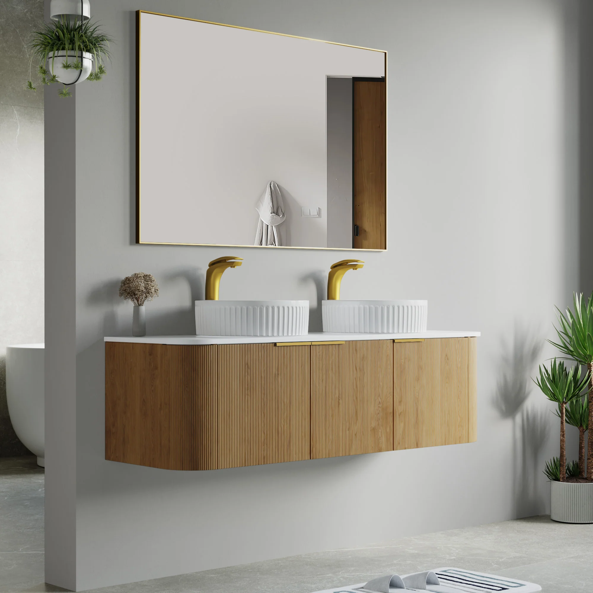 Bellezza Floating Vanity - Fluted (24"-60") 156 Bellezza Floating Vanity - Fluted (24"-60")