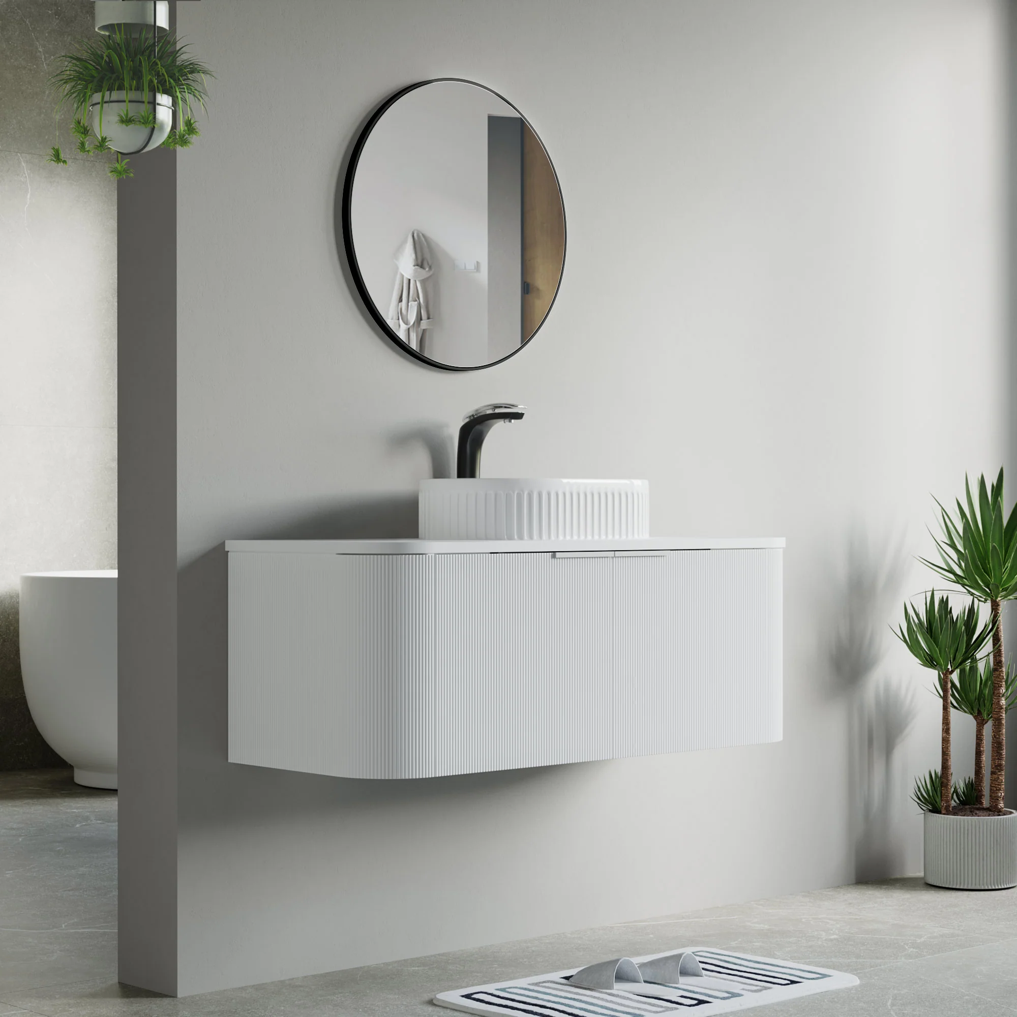 Bellezza Floating Vanity - Fluted (24"-60") 16 Bellezza Floating Vanity - Fluted (24"-60")