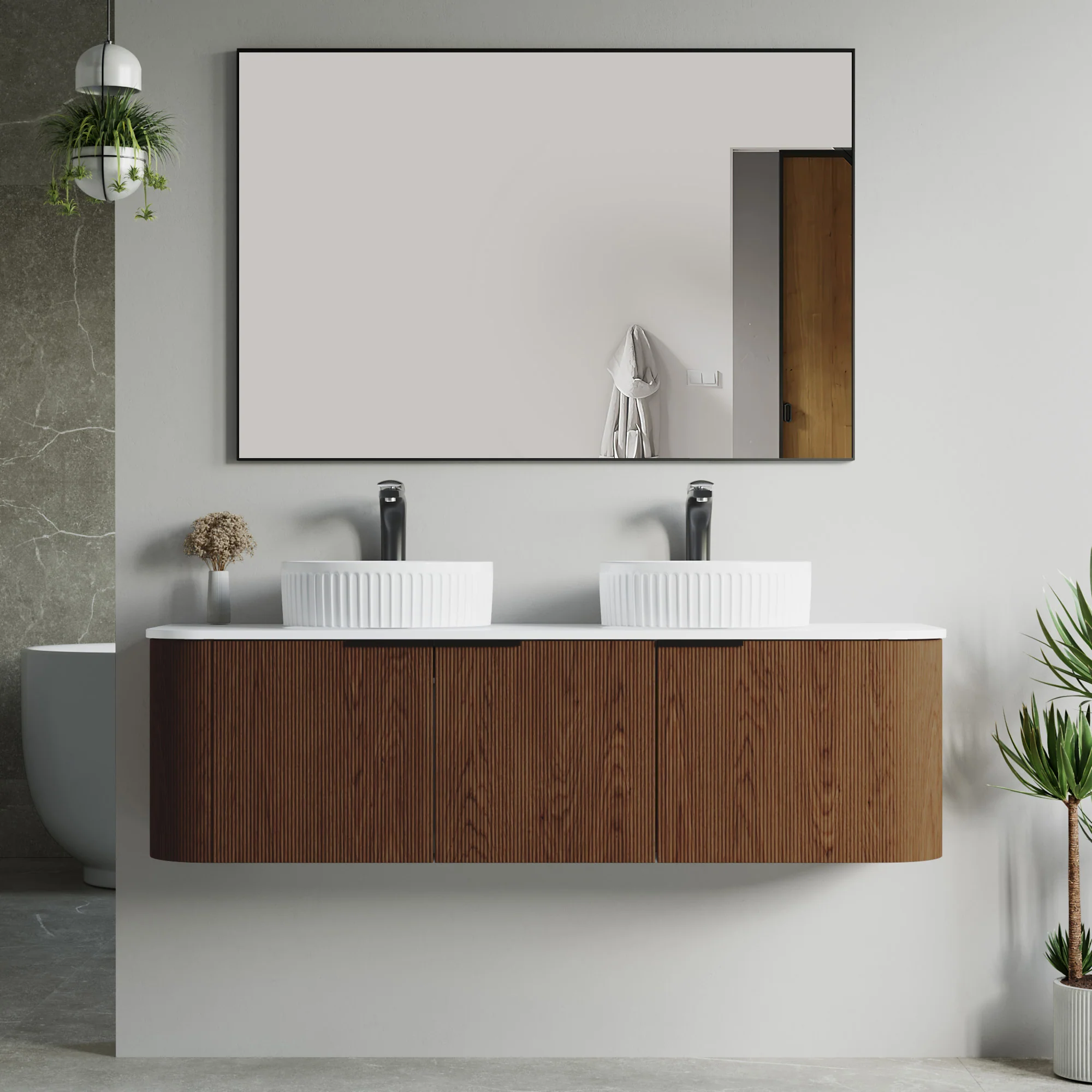 Bellezza Floating Vanity - Fluted (24"-60") 162 Bellezza Floating Vanity - Fluted (24"-60")
