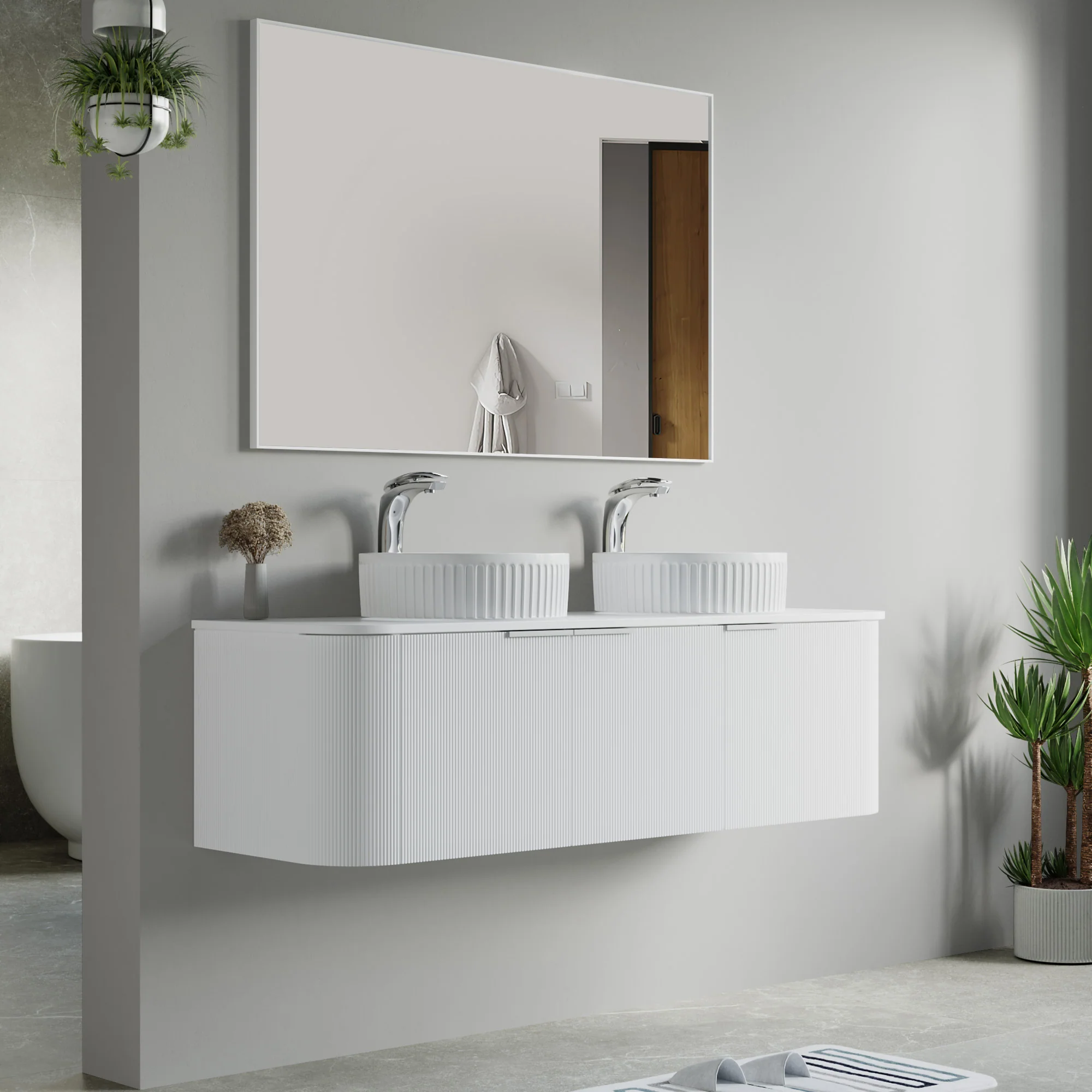Bellezza Floating Vanity - Fluted (24"-60") 171 Bellezza Floating Vanity - Fluted (24"-60")