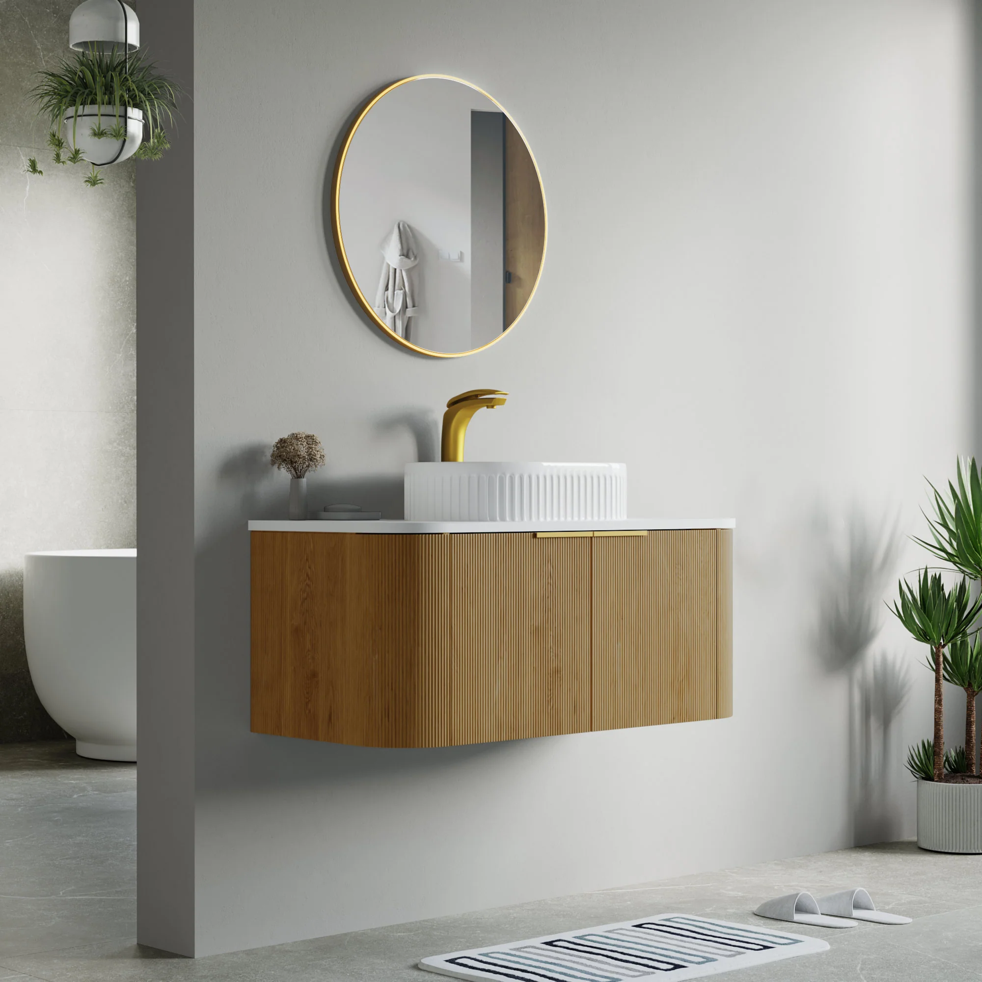 Bellezza Floating Vanity - Fluted (24"-60") 176 Bellezza Floating Vanity - Fluted (24"-60")