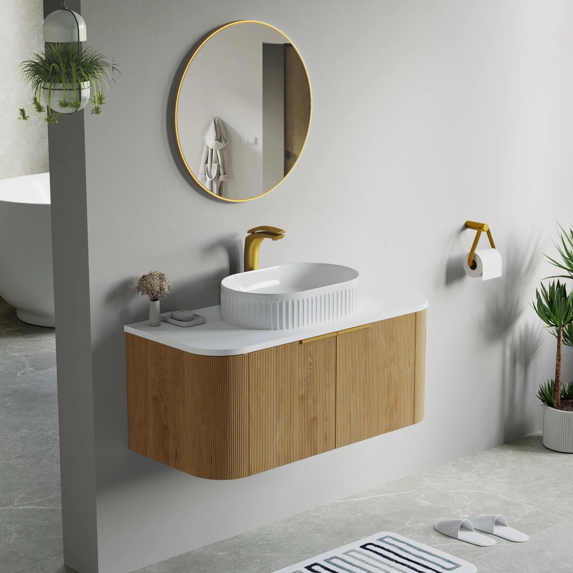 Bellezza Floating Vanity - Fluted (24"-60") 177 Bellezza Floating Vanity - Fluted (24"-60")
