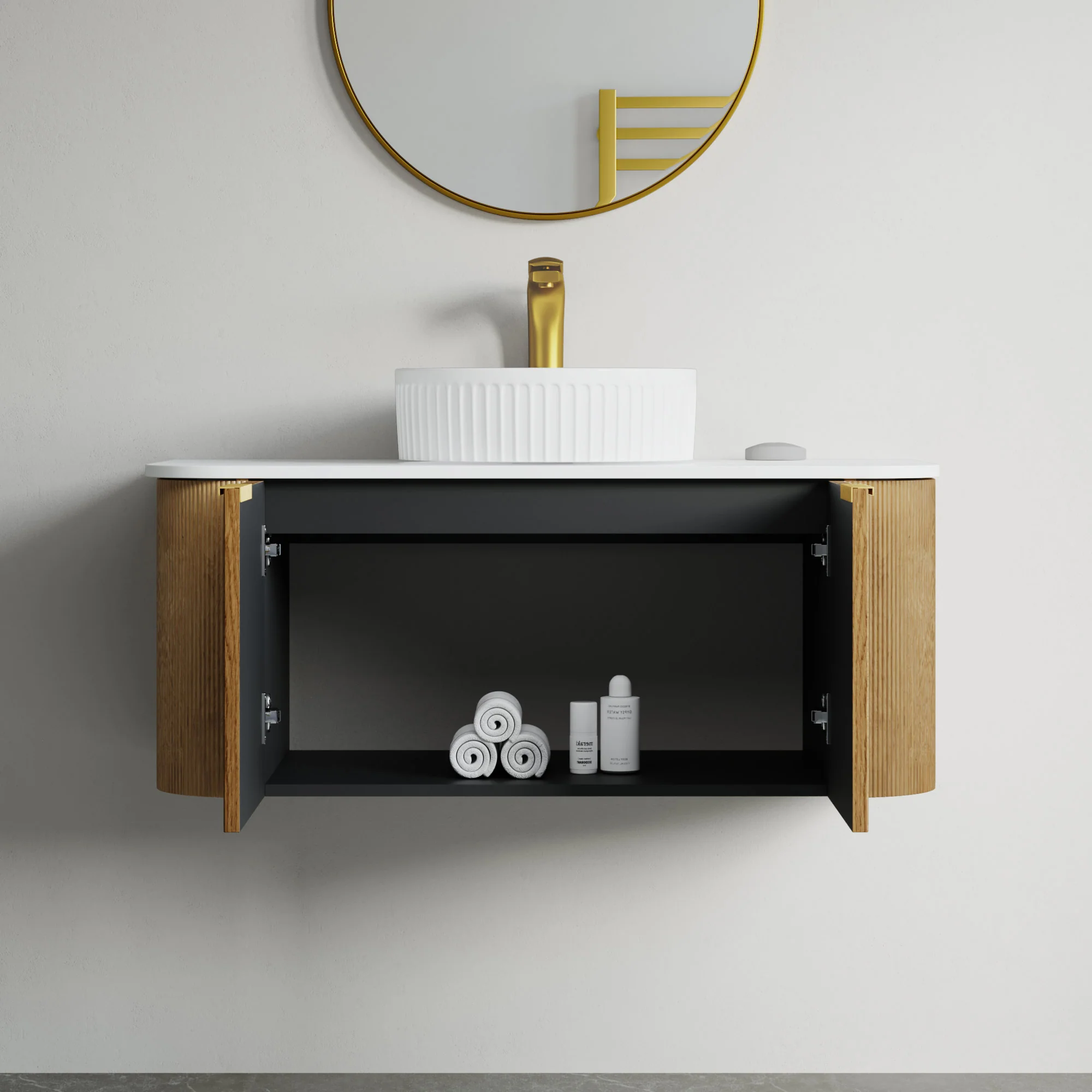 Bellezza Floating Vanity - Fluted (24"-60") 178 Bellezza Floating Vanity - Fluted (24"-60")