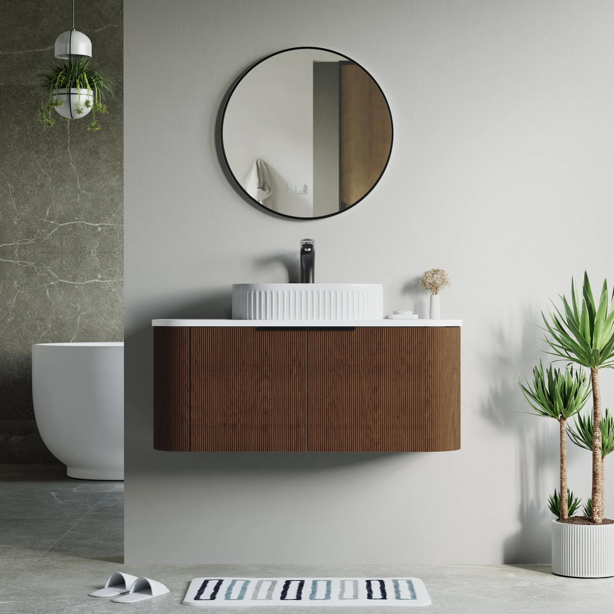 Bellezza Floating Vanity - Fluted (24"-60") 183 Bellezza Floating Vanity - Fluted (24"-60")