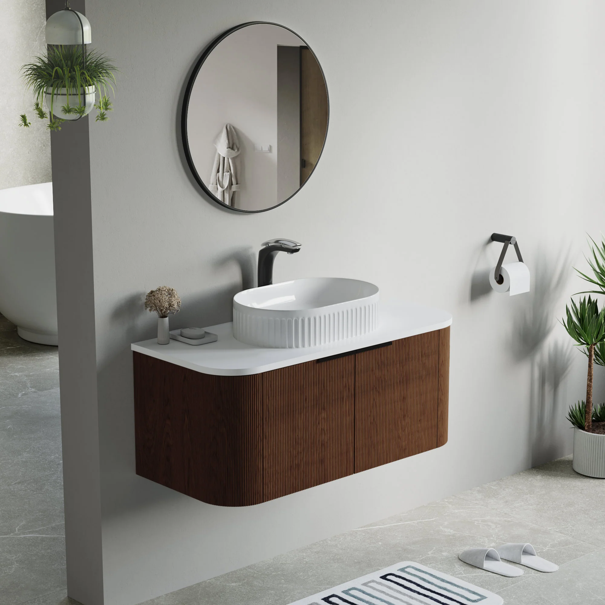 Bellezza Floating Vanity - Fluted (24"-60") 184 Bellezza Floating Vanity - Fluted (24"-60")