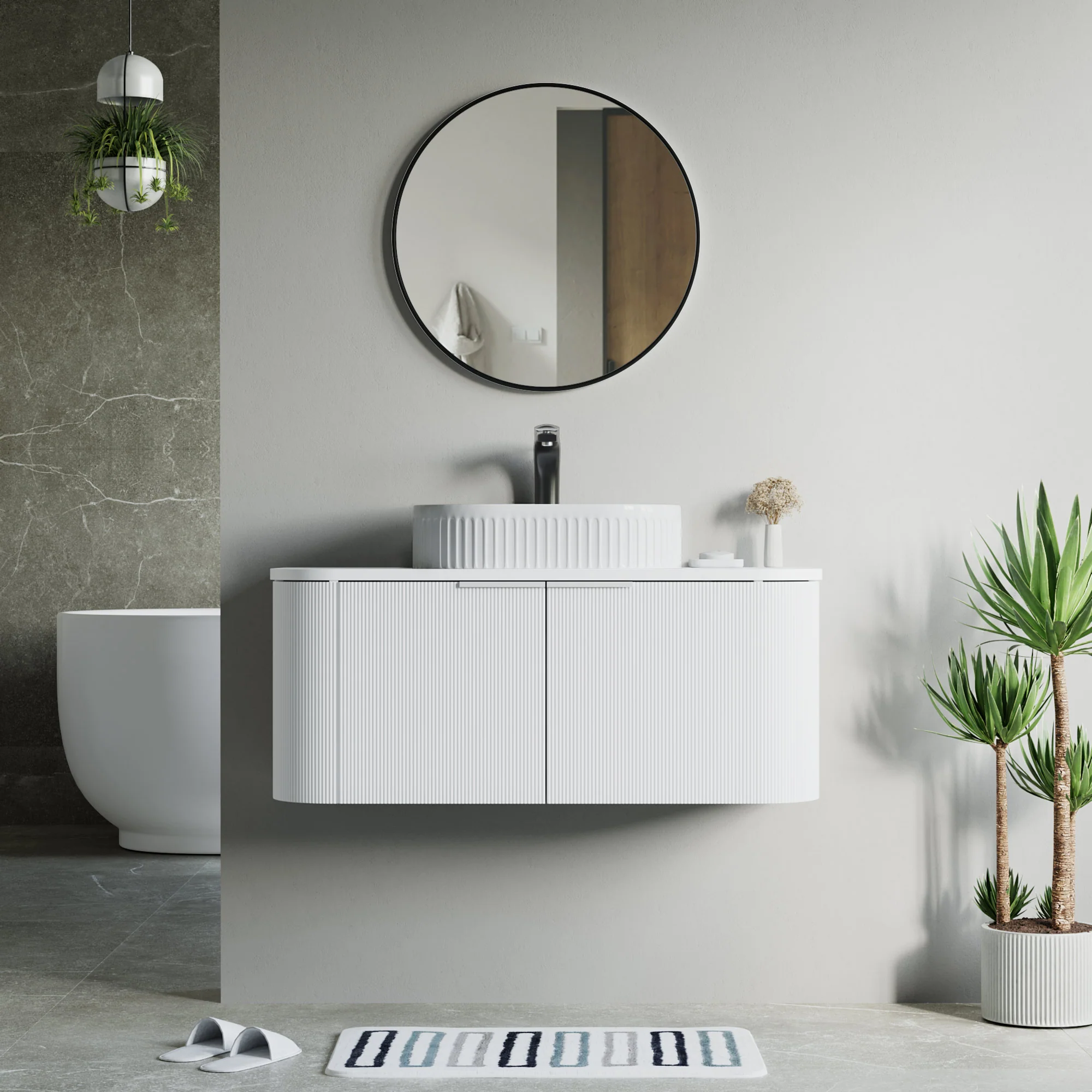 Bellezza Floating Vanity - Fluted (24"-60") 190 Bellezza Floating Vanity - Fluted (24"-60")