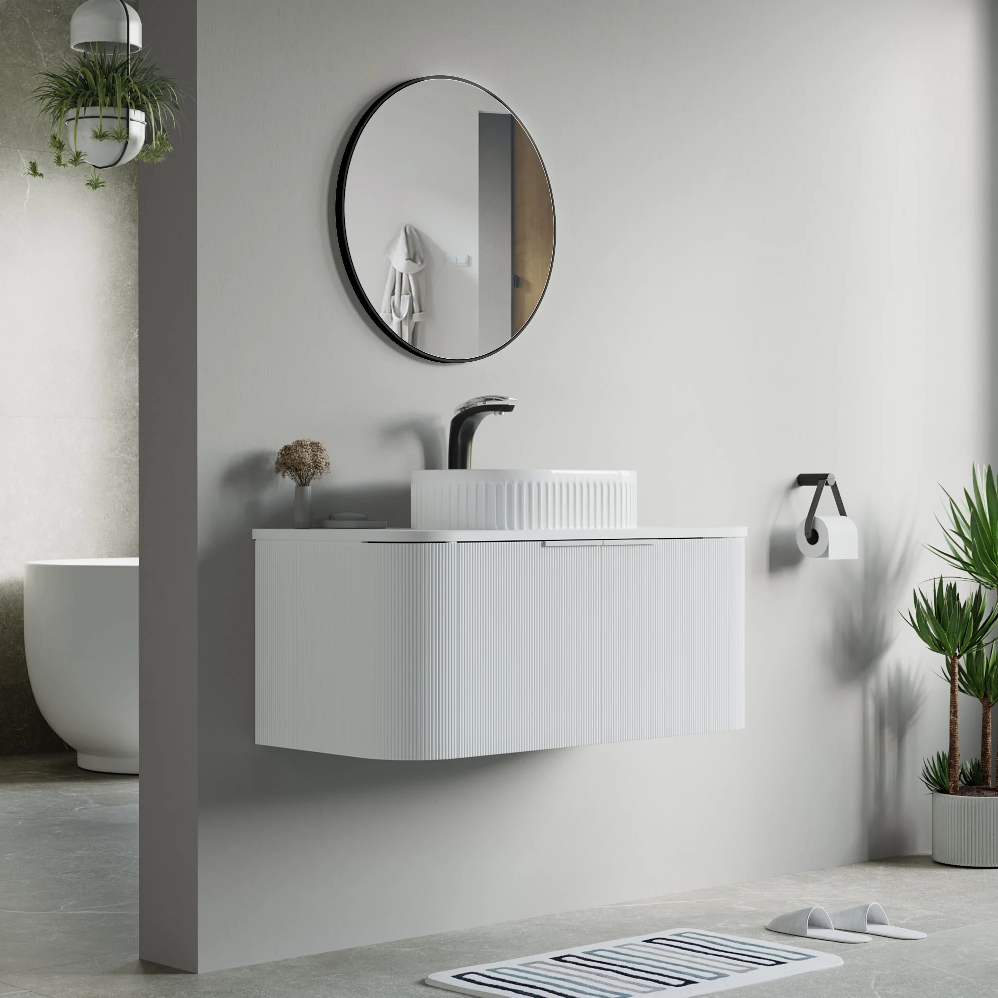 Bellezza Floating Vanity - Fluted (24"-60") 191 Bellezza Floating Vanity - Fluted (24"-60")