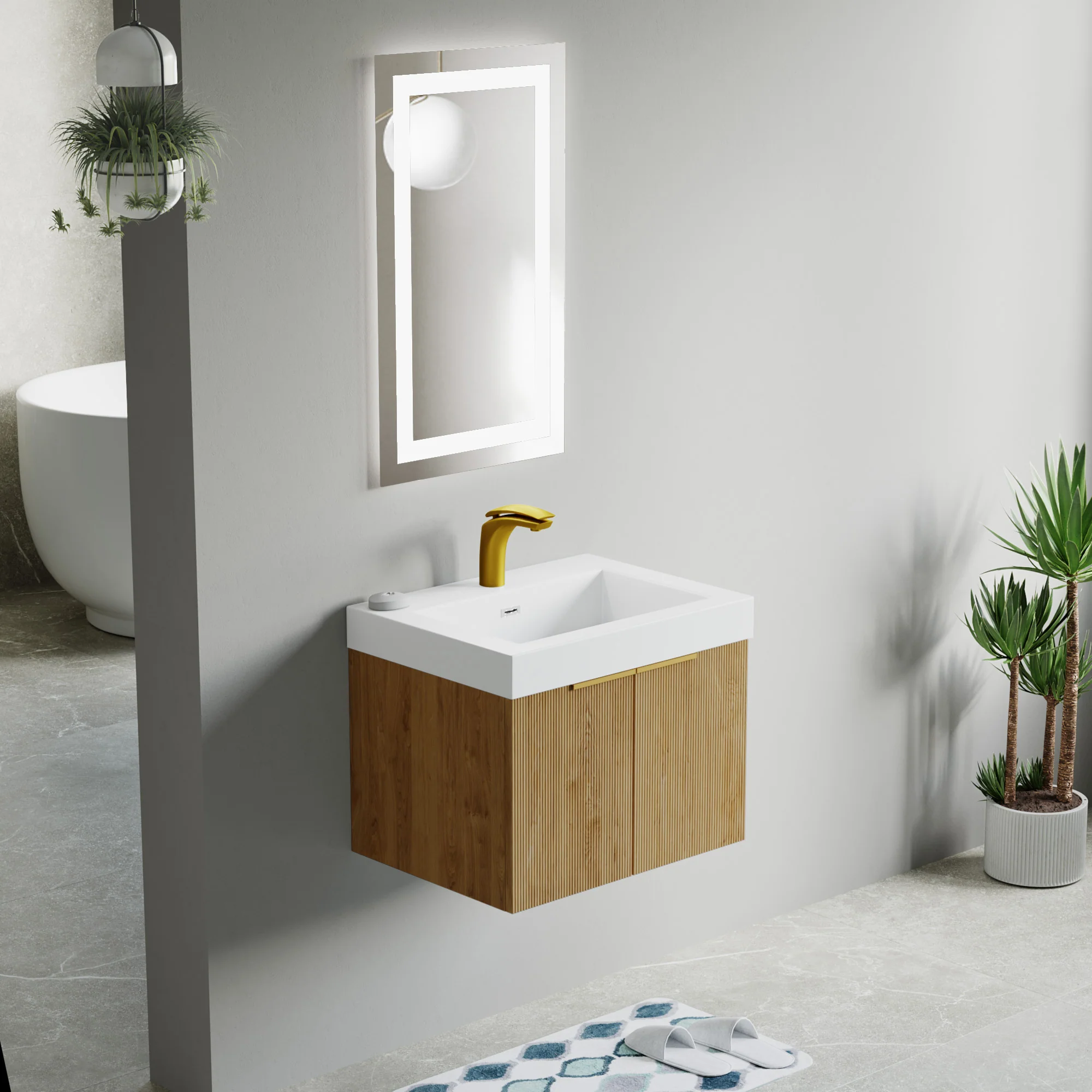 Bellezza Floating Vanity - Fluted (24"-60") 23 Bellezza Floating Vanity - Fluted (24"-60")