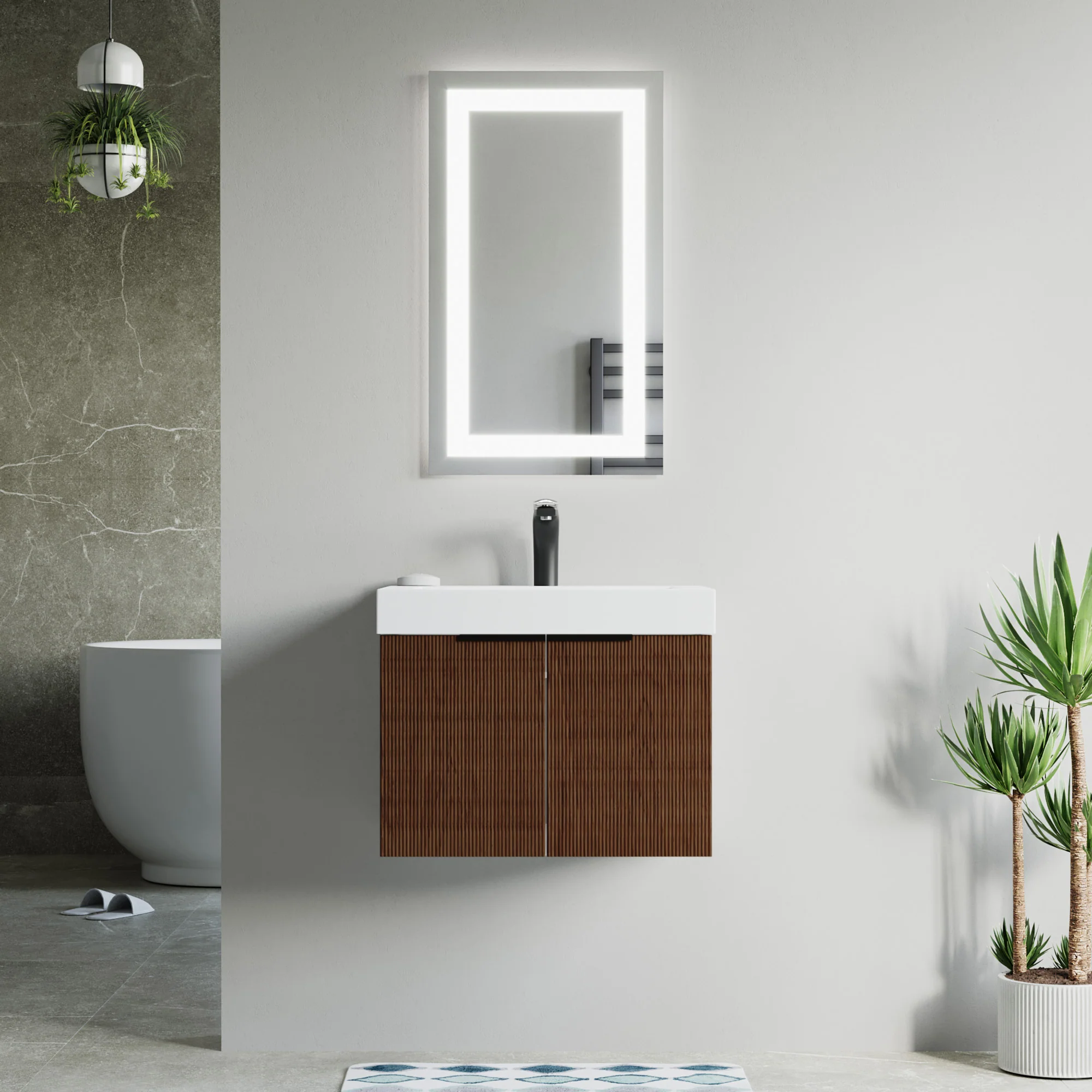 Bellezza Floating Vanity - Fluted (24"-60") 27 Bellezza Floating Vanity - Fluted (24"-60")