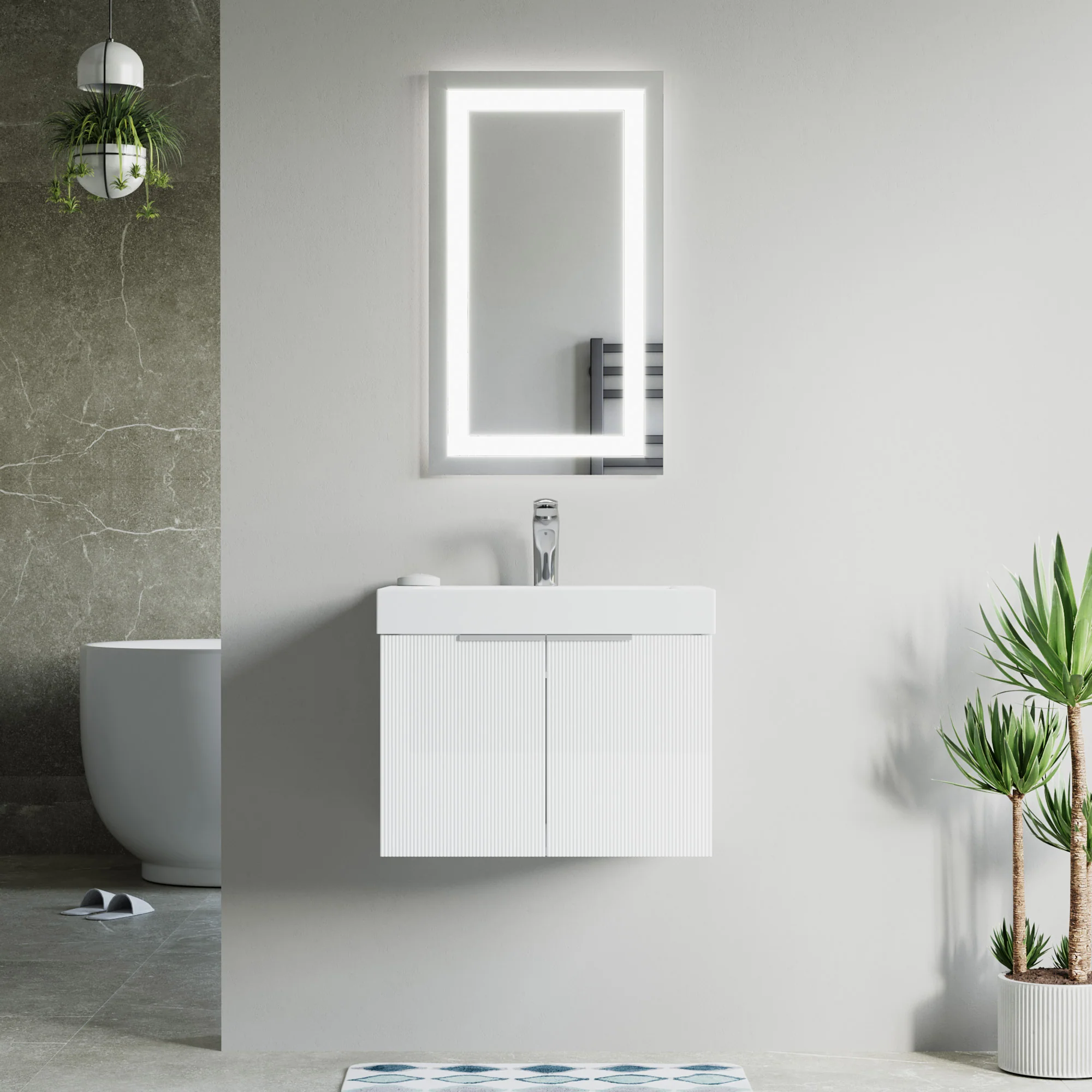 Bellezza Floating Vanity - Fluted (24"-60") 32 Bellezza Floating Vanity - Fluted (24"-60")