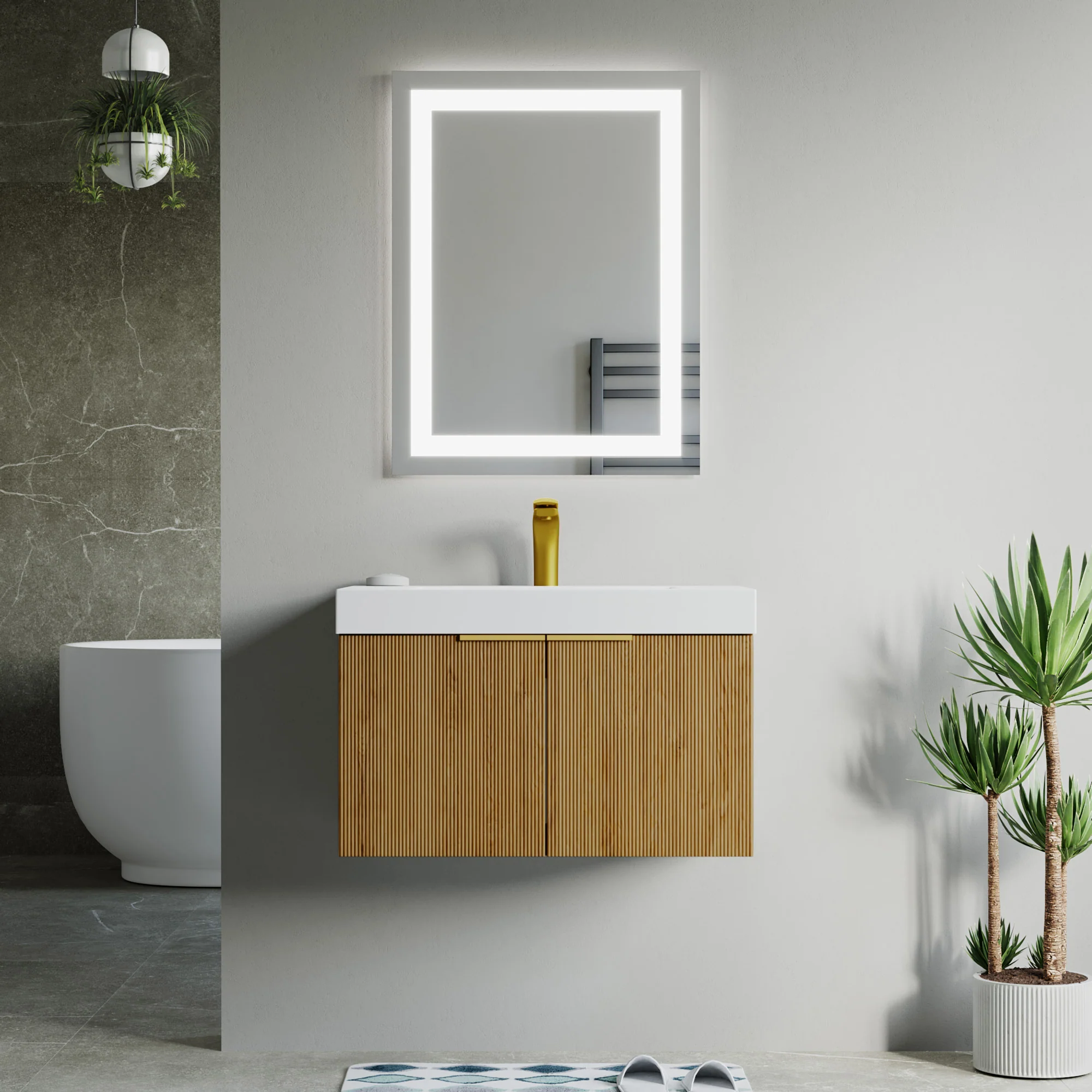 Bellezza Floating Vanity - Fluted (24"-60") 37 Bellezza Floating Vanity - Fluted (24"-60")