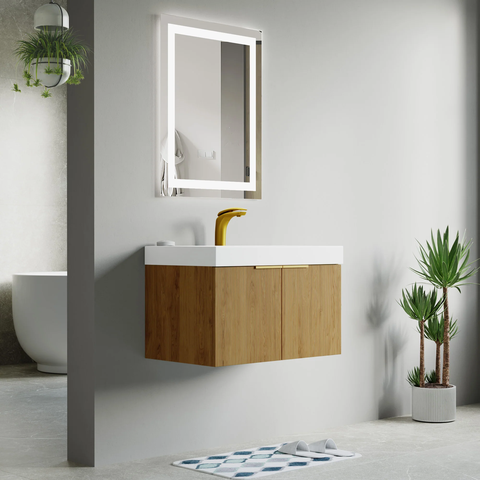 Bellezza Floating Vanity - Fluted (24"-60") 38 Bellezza Floating Vanity - Fluted (24"-60")