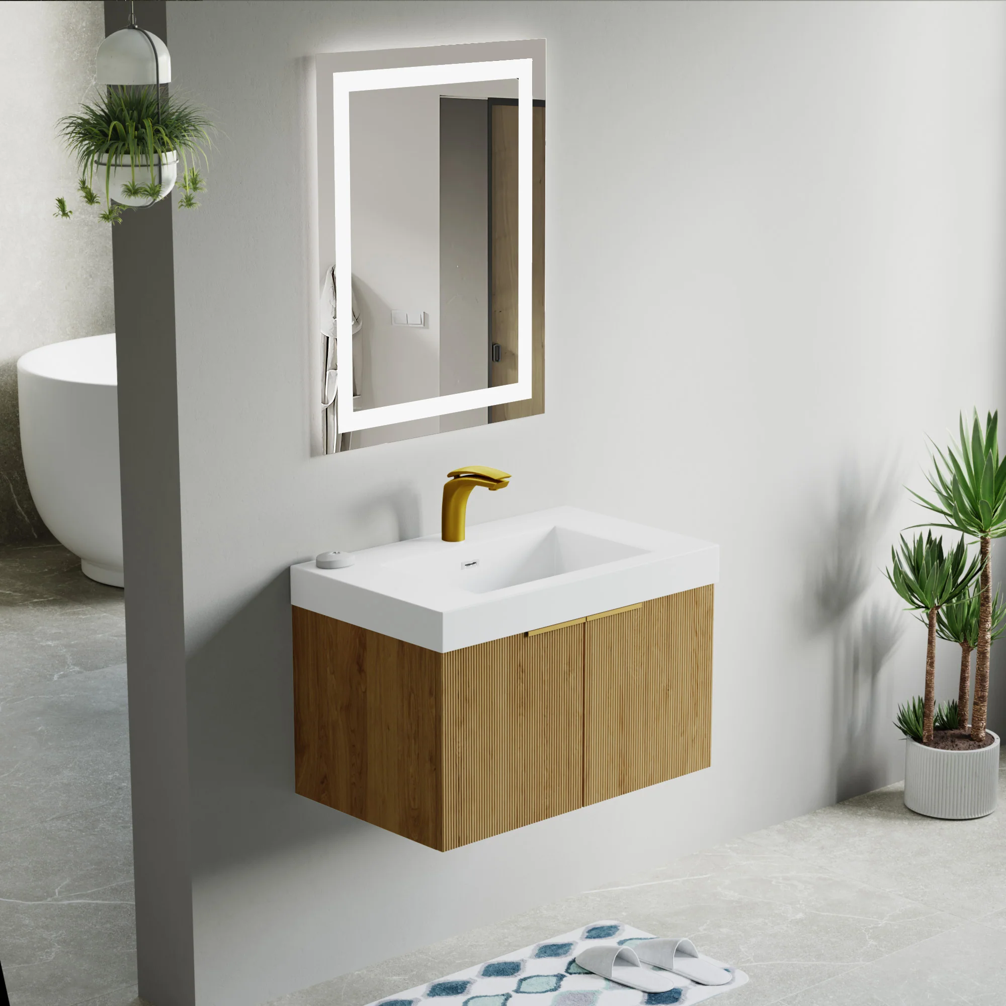 Bellezza Floating Vanity - Fluted (24"-60") 39 Bellezza Floating Vanity - Fluted (24"-60")