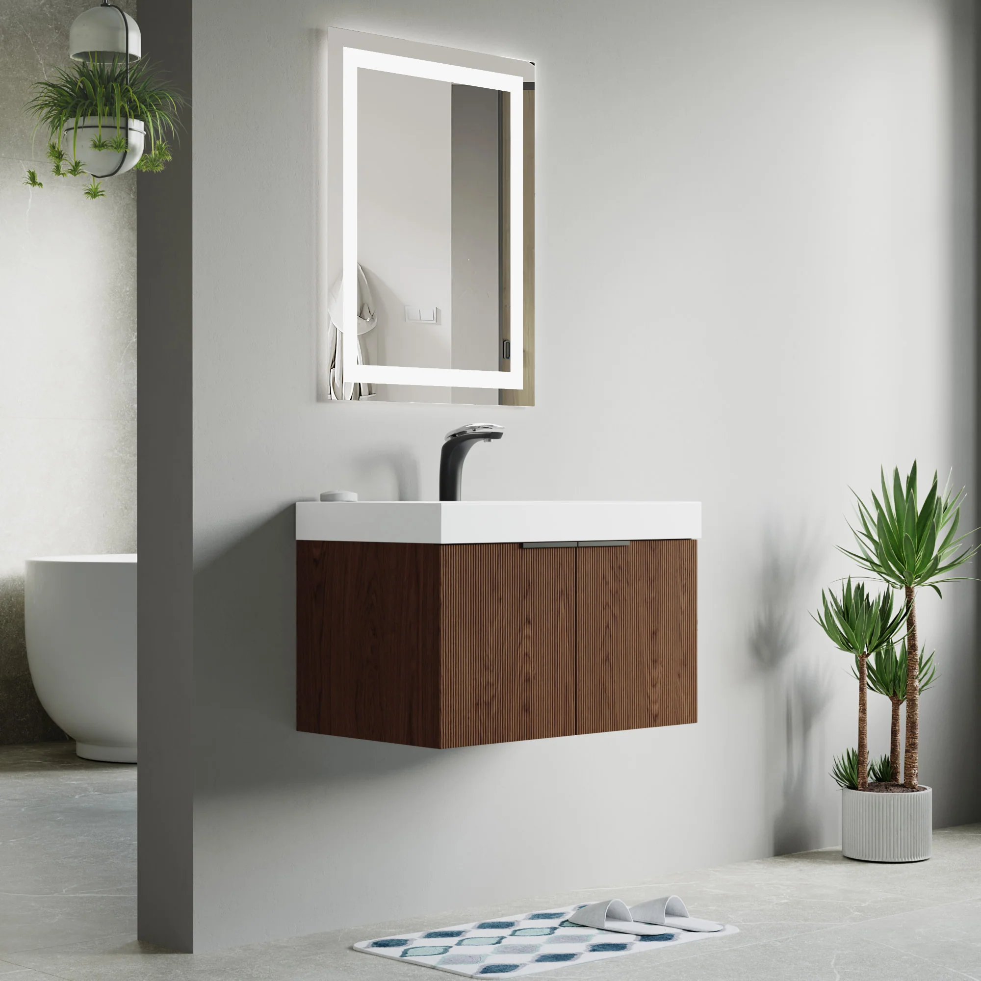 Bellezza Floating Vanity - Fluted (24"-60") 44 Bellezza Floating Vanity - Fluted (24"-60")