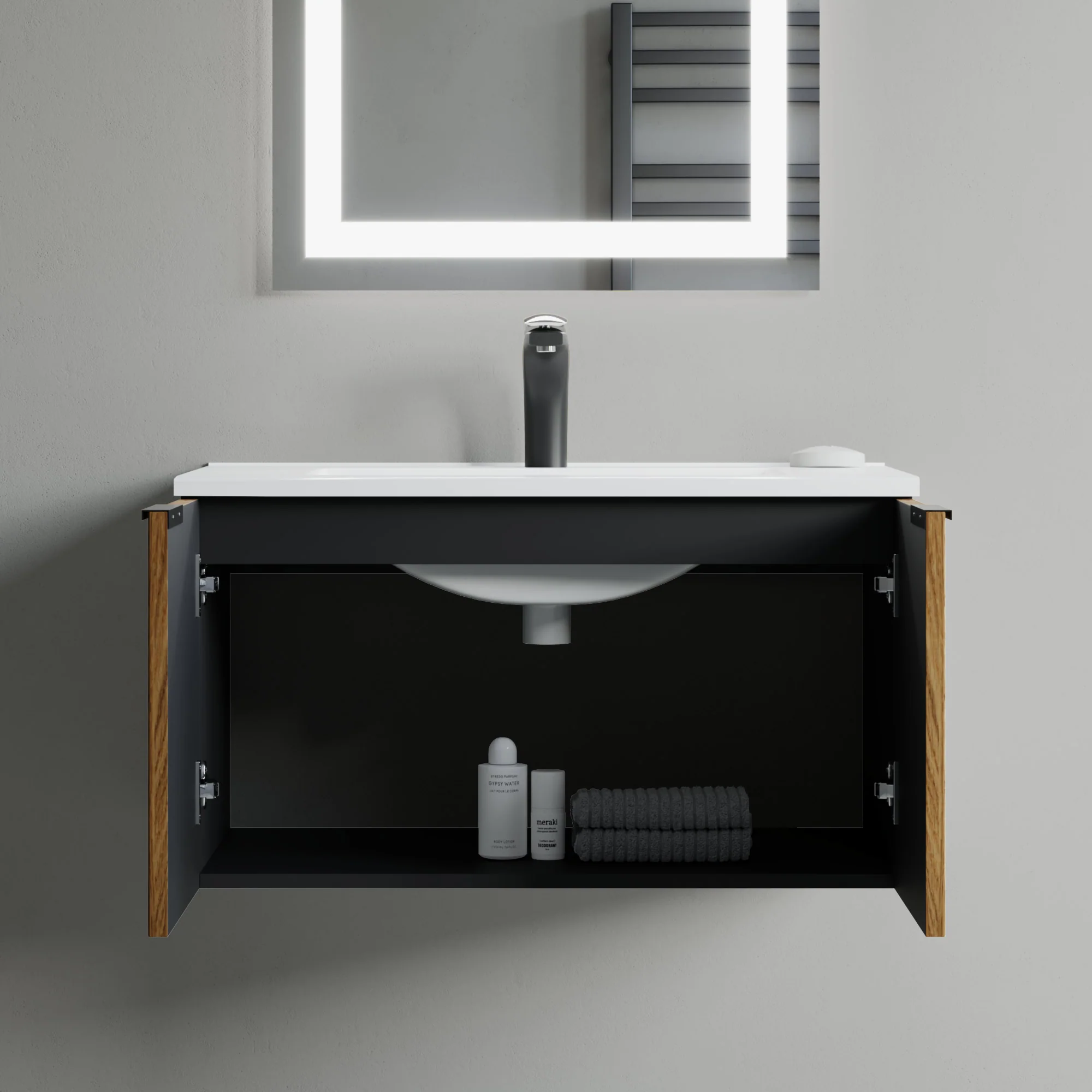 Bellezza Floating Vanity - Fluted (24"-60") 46 Bellezza Floating Vanity - Fluted (24"-60")