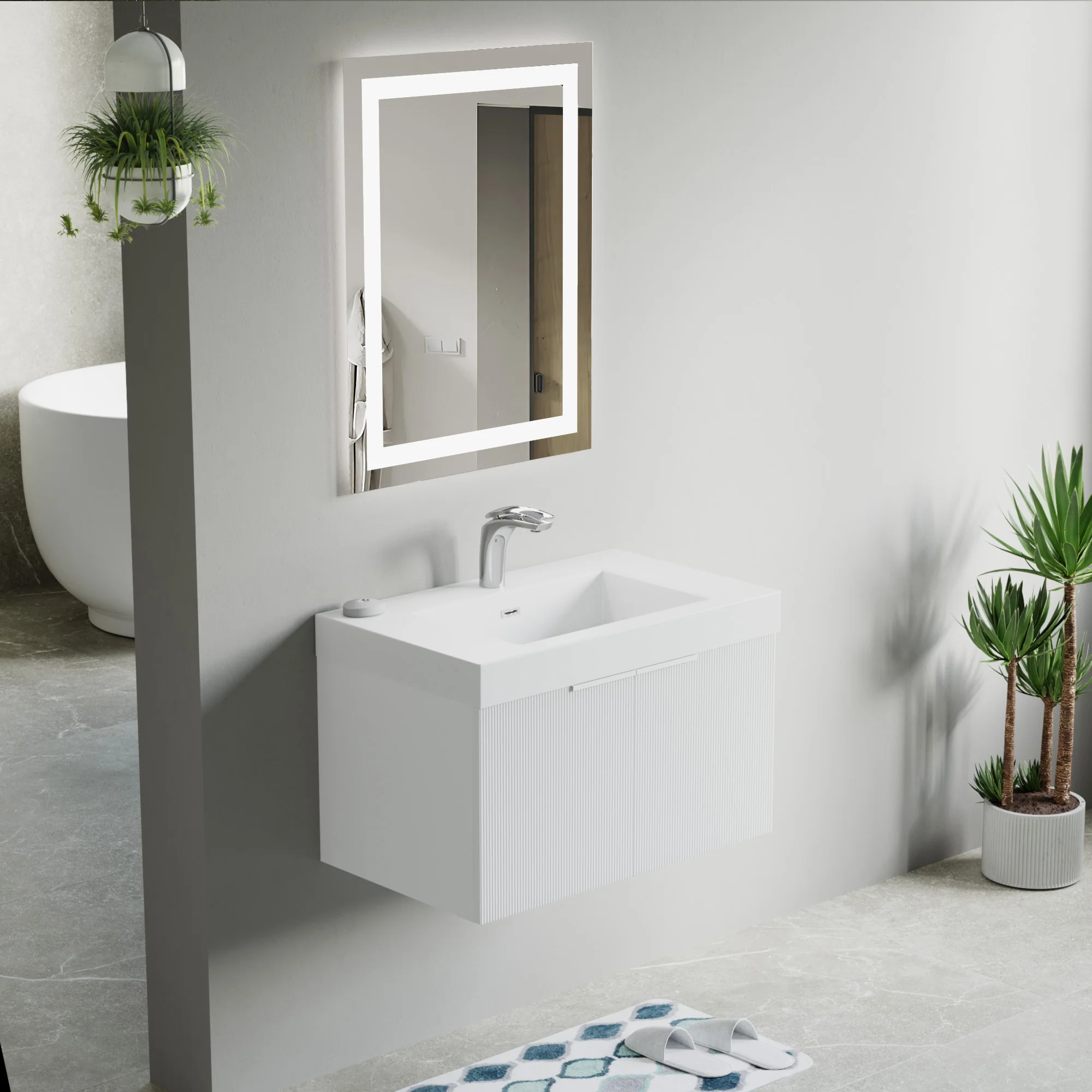 Bellezza Floating Vanity - Fluted (24"-60") 51 Bellezza Floating Vanity - Fluted (24"-60")