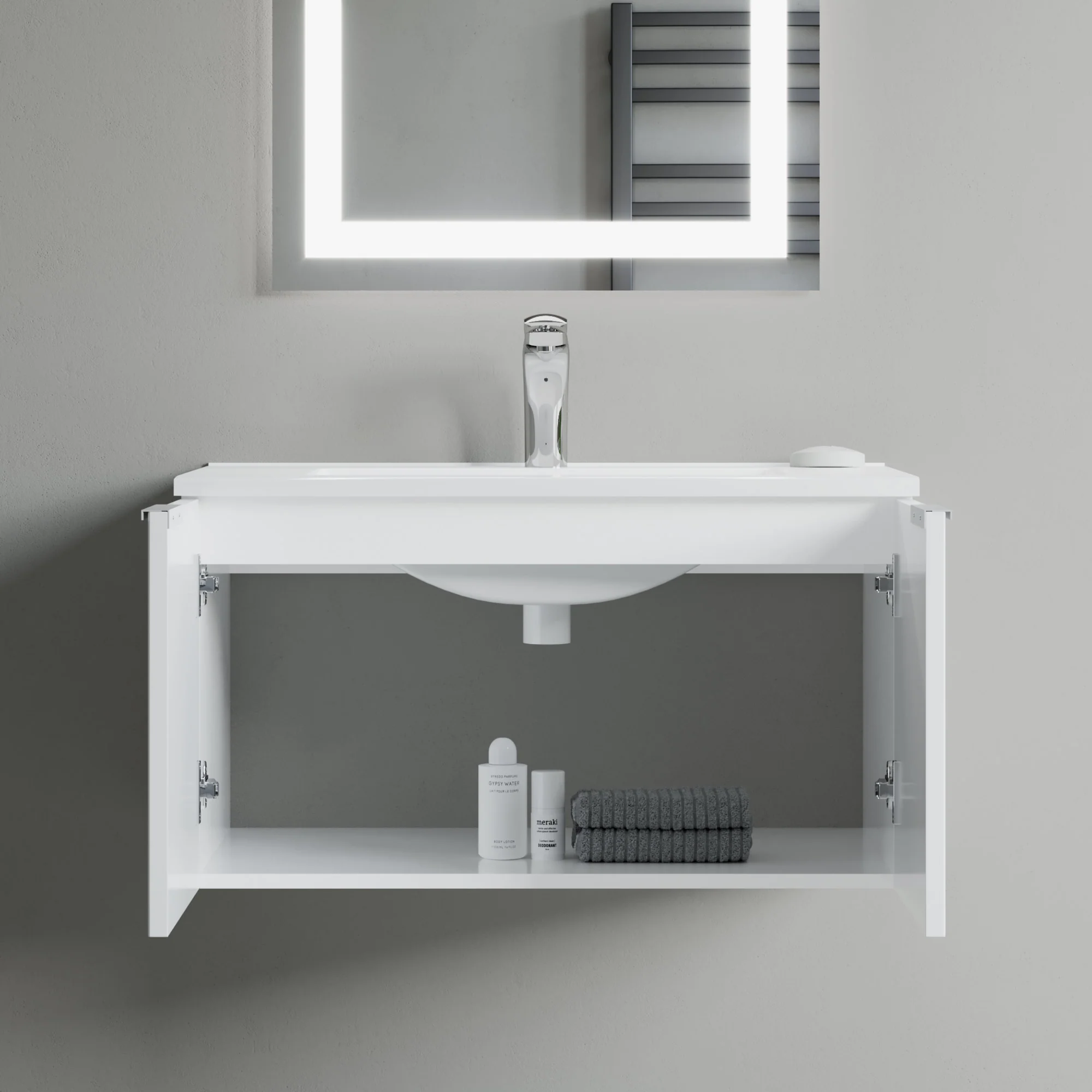 Bellezza Floating Vanity - Fluted (24"-60") 52 Bellezza Floating Vanity - Fluted (24"-60")