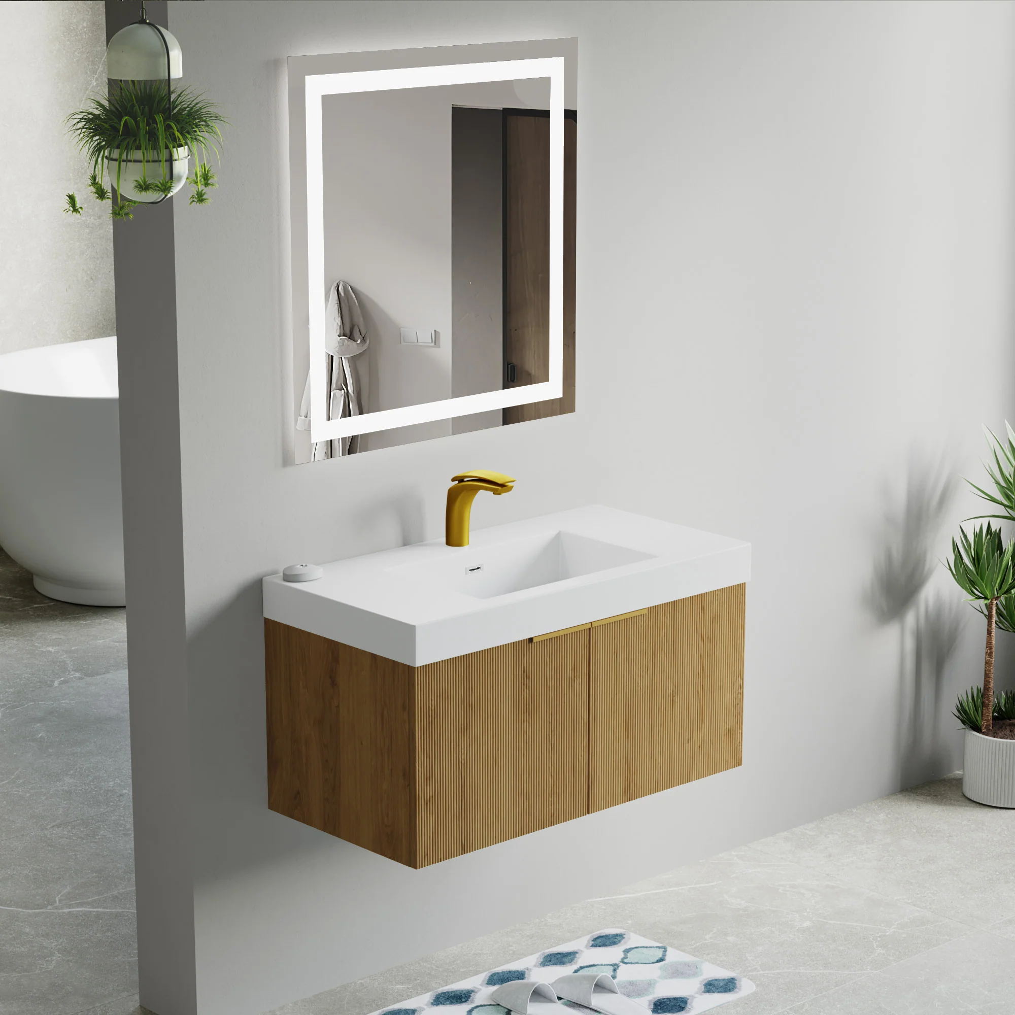 Bellezza Floating Vanity - Fluted (24"-60") 57 Bellezza Floating Vanity - Fluted (24"-60")