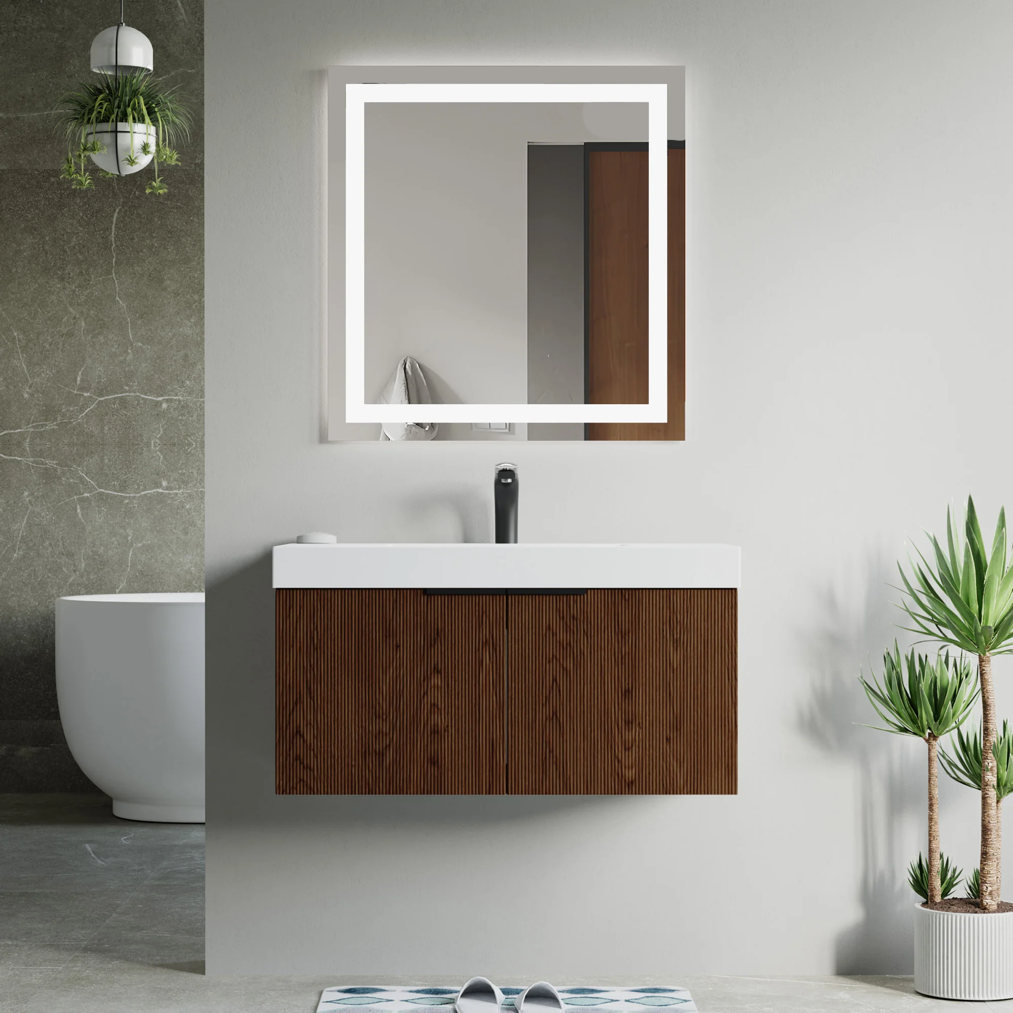 Bellezza Floating Vanity - Fluted (24"-60") 61 Bellezza Floating Vanity - Fluted (24"-60")