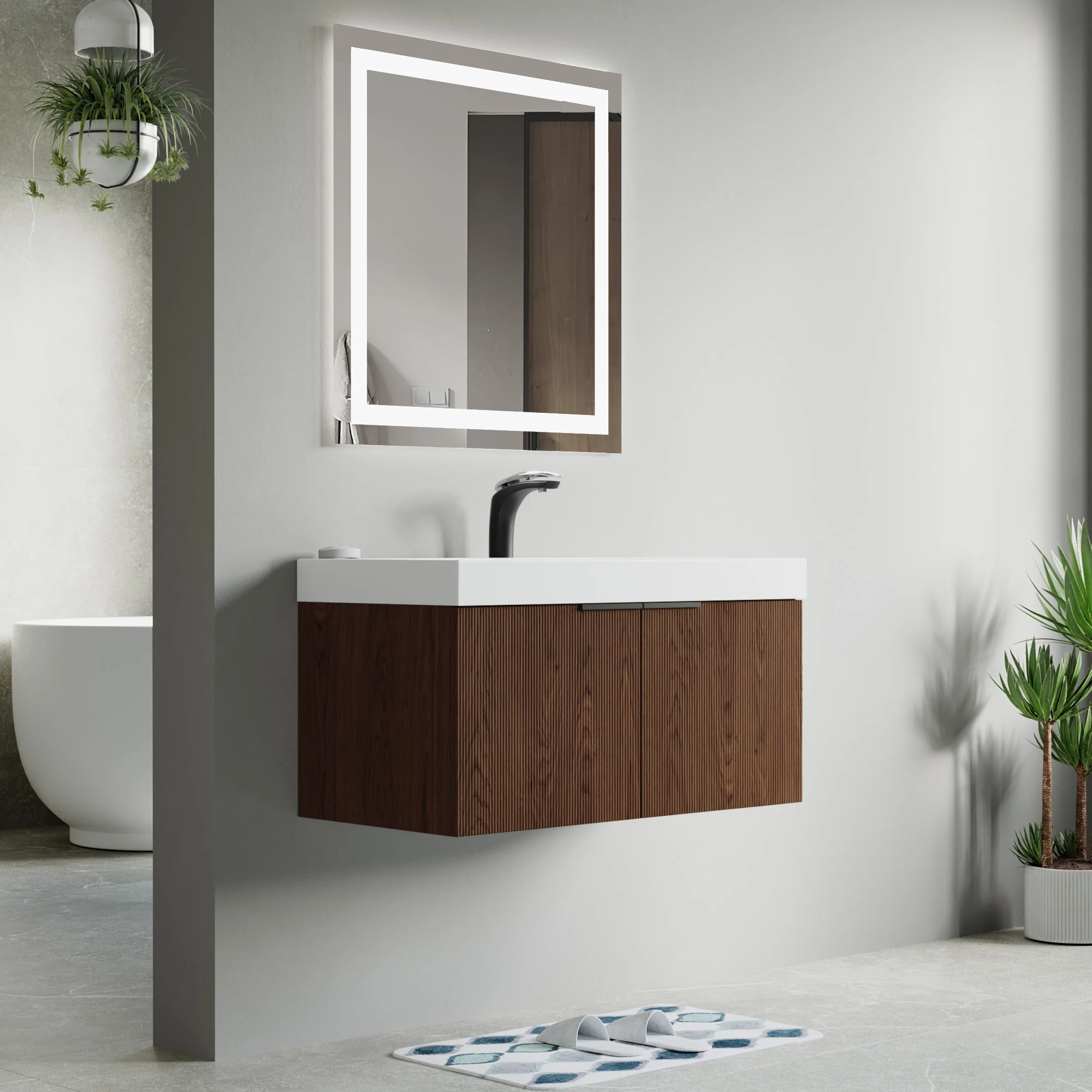 Bellezza Floating Vanity - Fluted (24"-60") 62 Bellezza Floating Vanity - Fluted (24"-60")