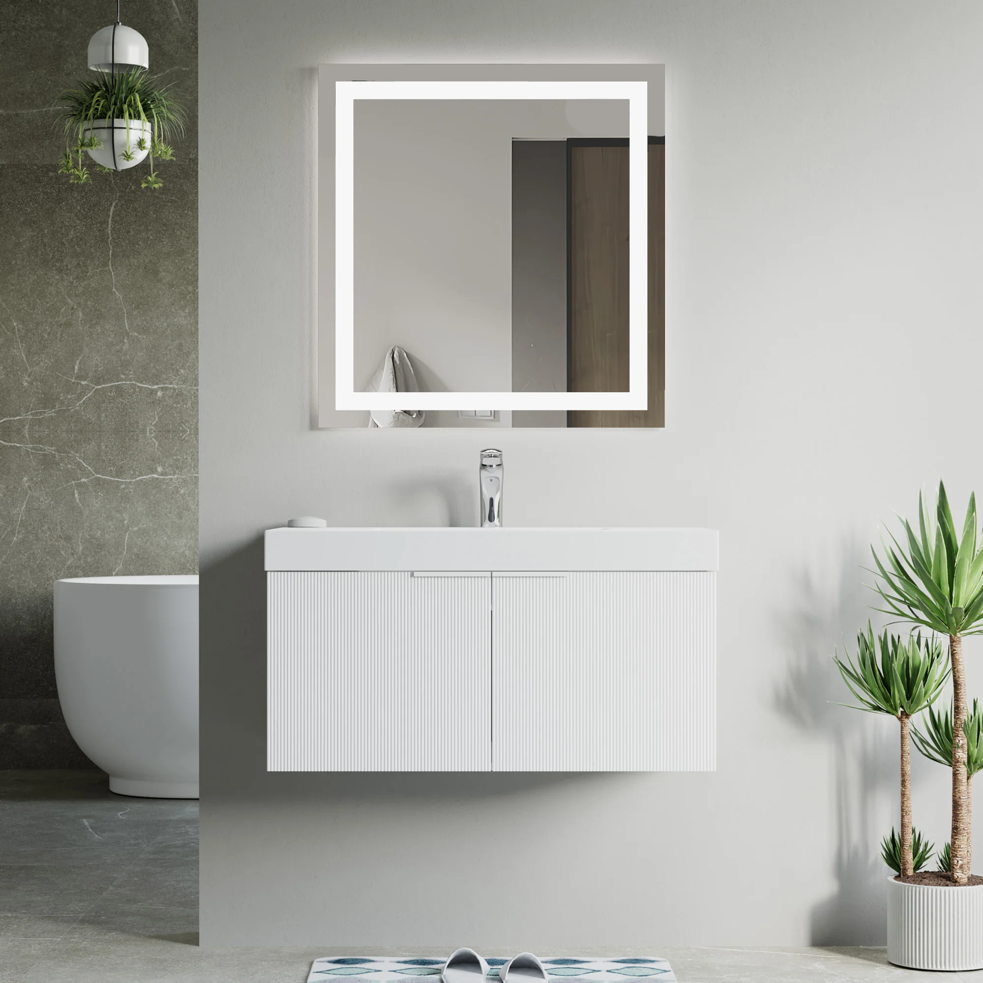 Bellezza Floating Vanity - Fluted (24"-60") 67 Bellezza Floating Vanity - Fluted (24"-60")