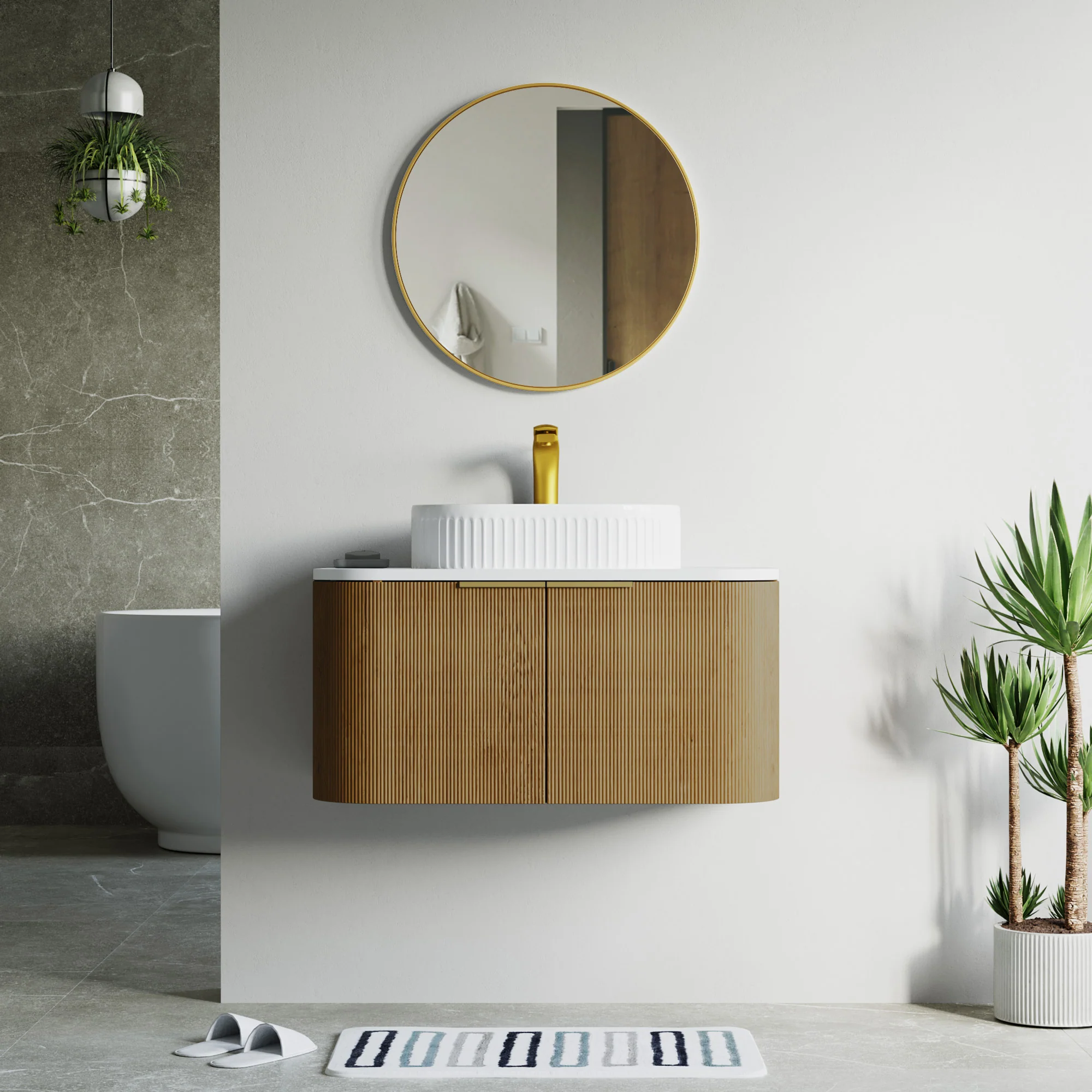 Bellezza Floating Vanity - Fluted (24"-60") 73 Bellezza Floating Vanity - Fluted (24"-60")