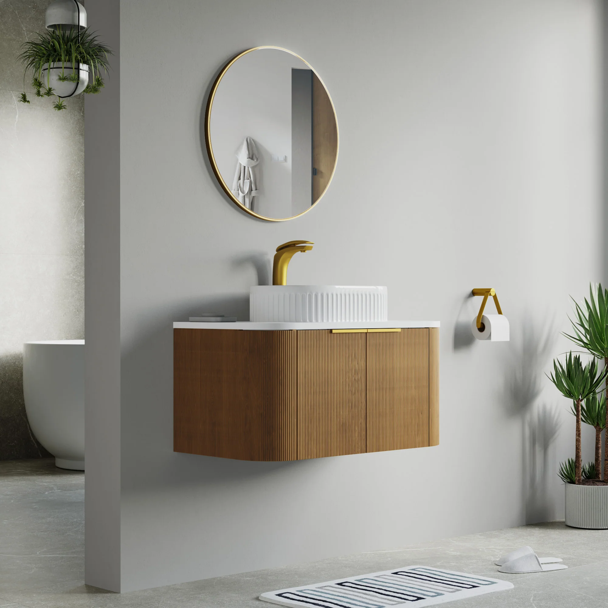 Bellezza Floating Vanity - Fluted (24"-60") 74 Bellezza Floating Vanity - Fluted (24"-60")