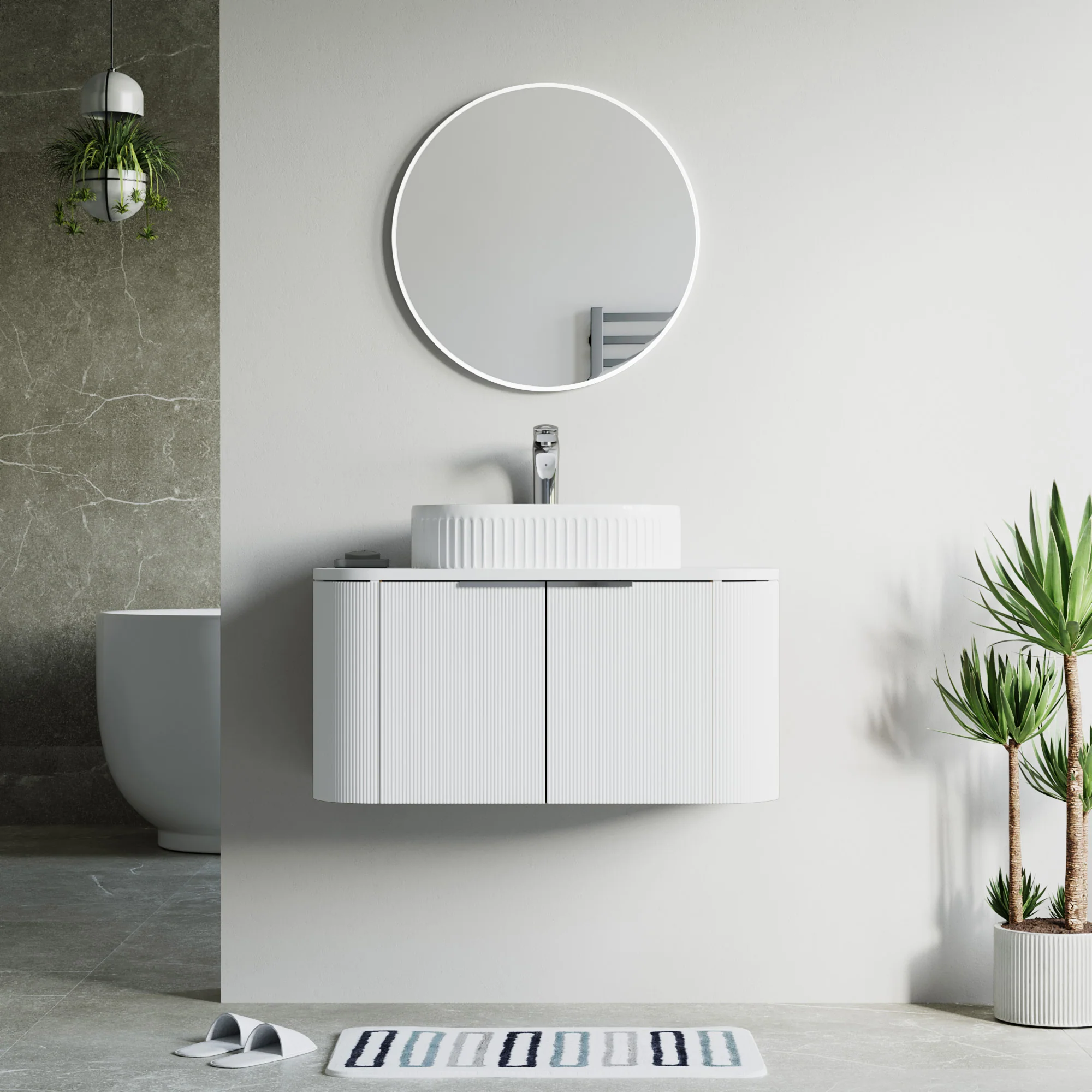 Bellezza Floating Vanity - Fluted (24"-60") 87 Bellezza Floating Vanity - Fluted (24"-60")