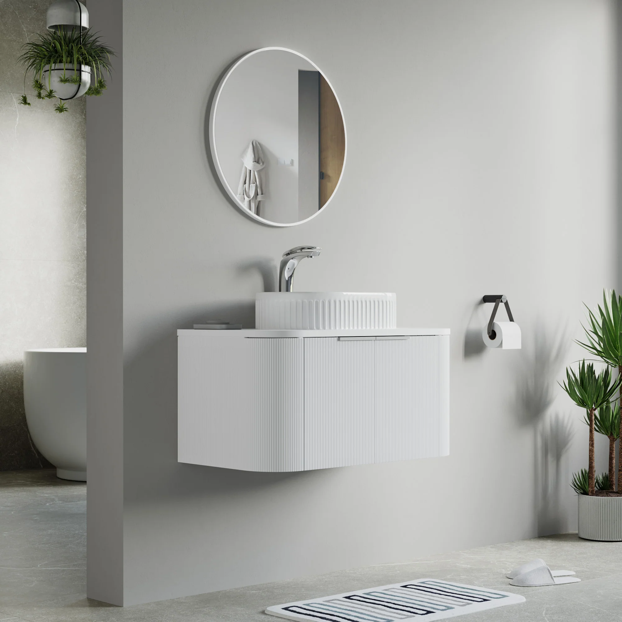 Bellezza Floating Vanity - Fluted (24"-60") 88 Bellezza Floating Vanity - Fluted (24"-60")