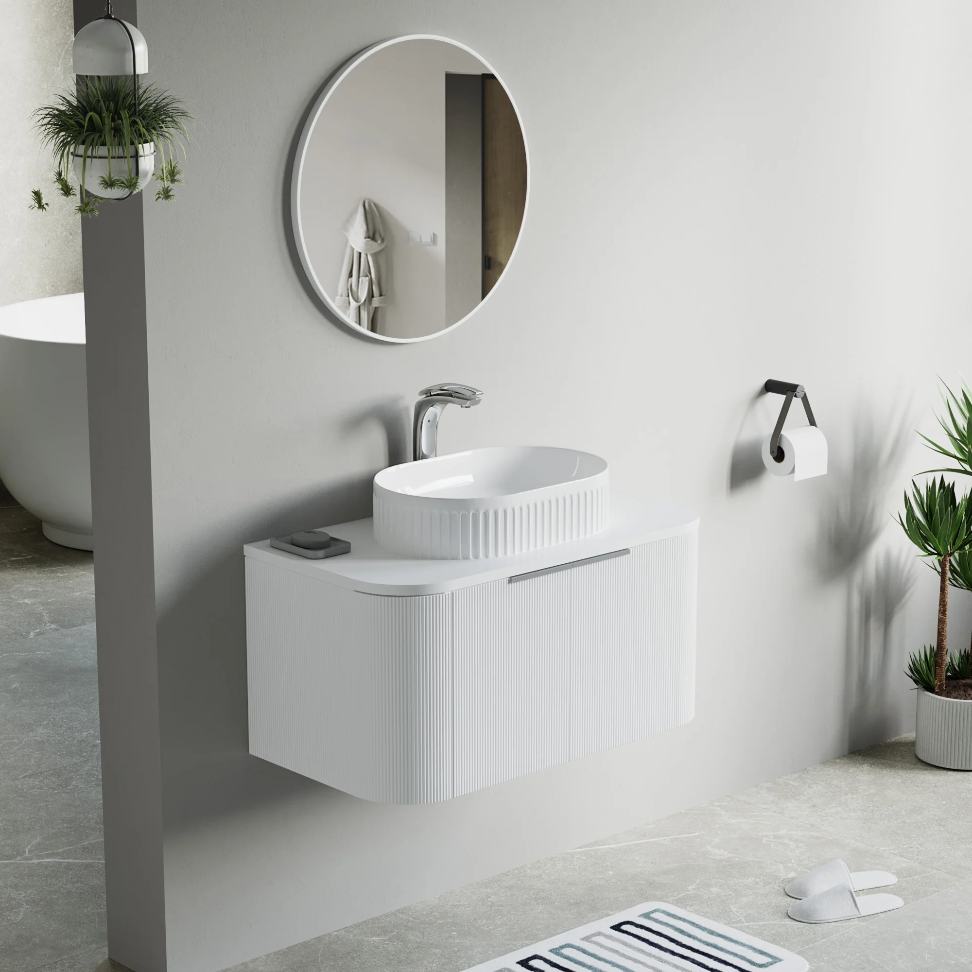 Bellezza Floating Vanity - Fluted (24"-60") 89 Bellezza Floating Vanity - Fluted (24"-60")