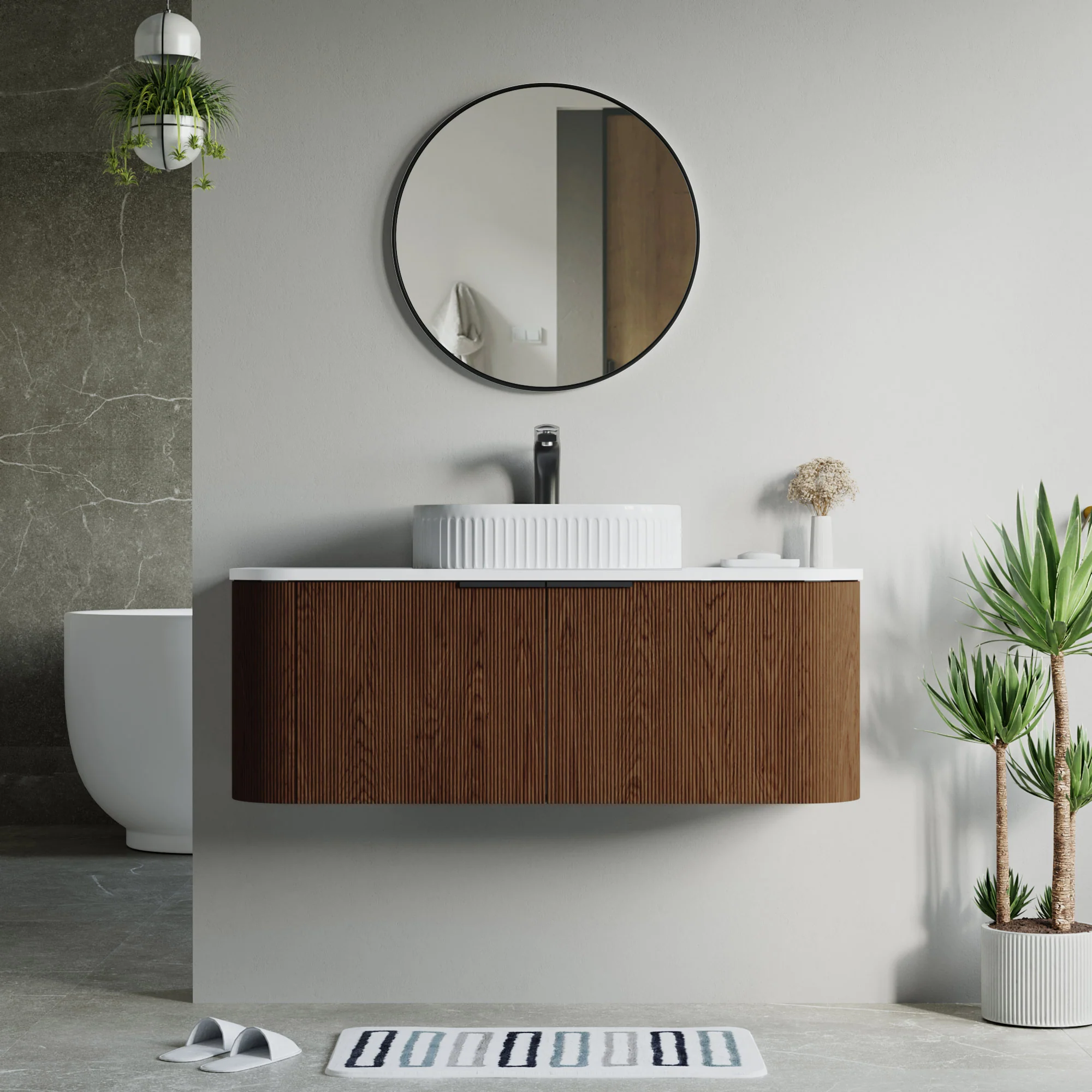 Bellezza Floating Vanity - Fluted (24"-60") 9 Bellezza Floating Vanity - Fluted (24"-60")