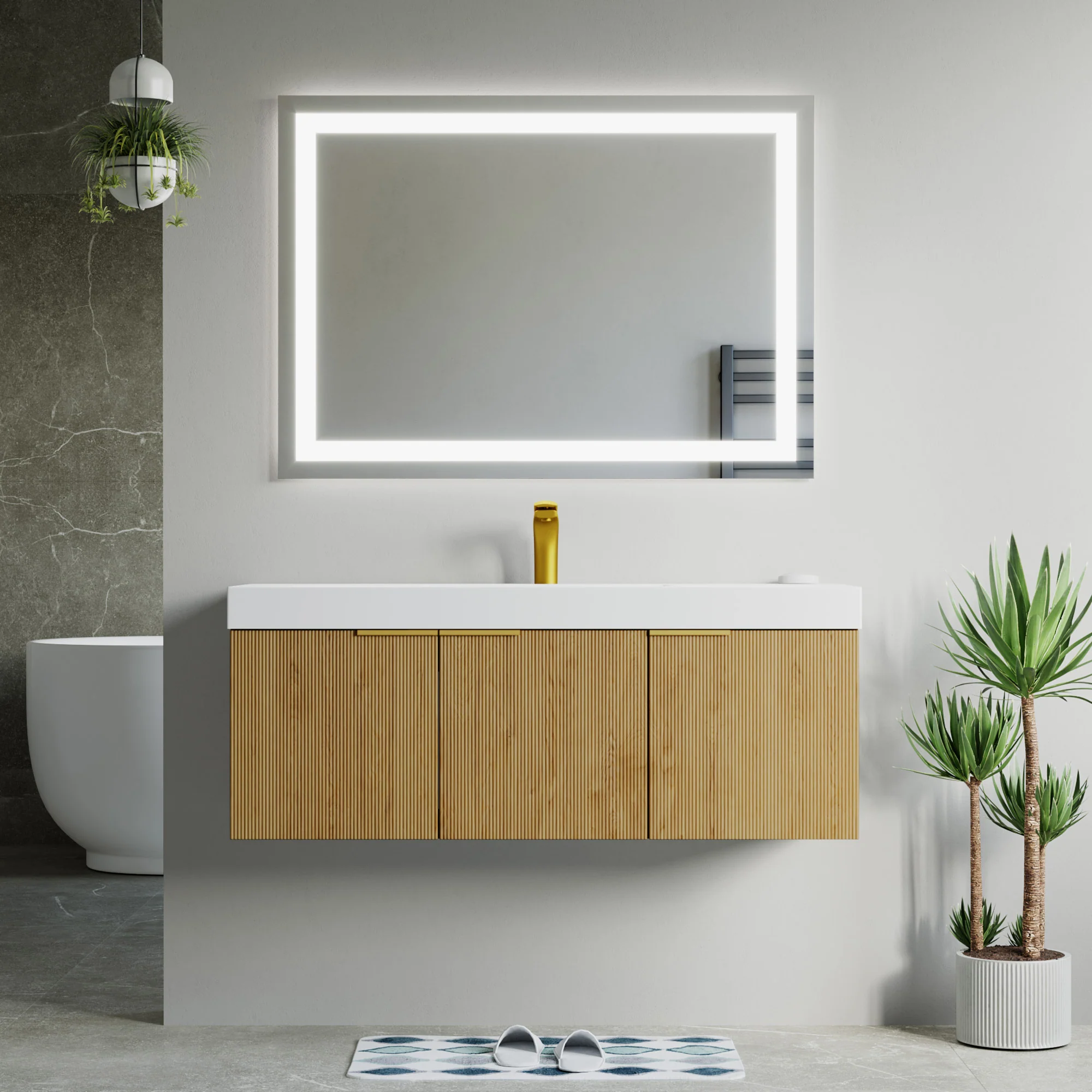Bellezza Floating Vanity - Fluted (24"-60") 94 Bellezza Floating Vanity - Fluted (24"-60")