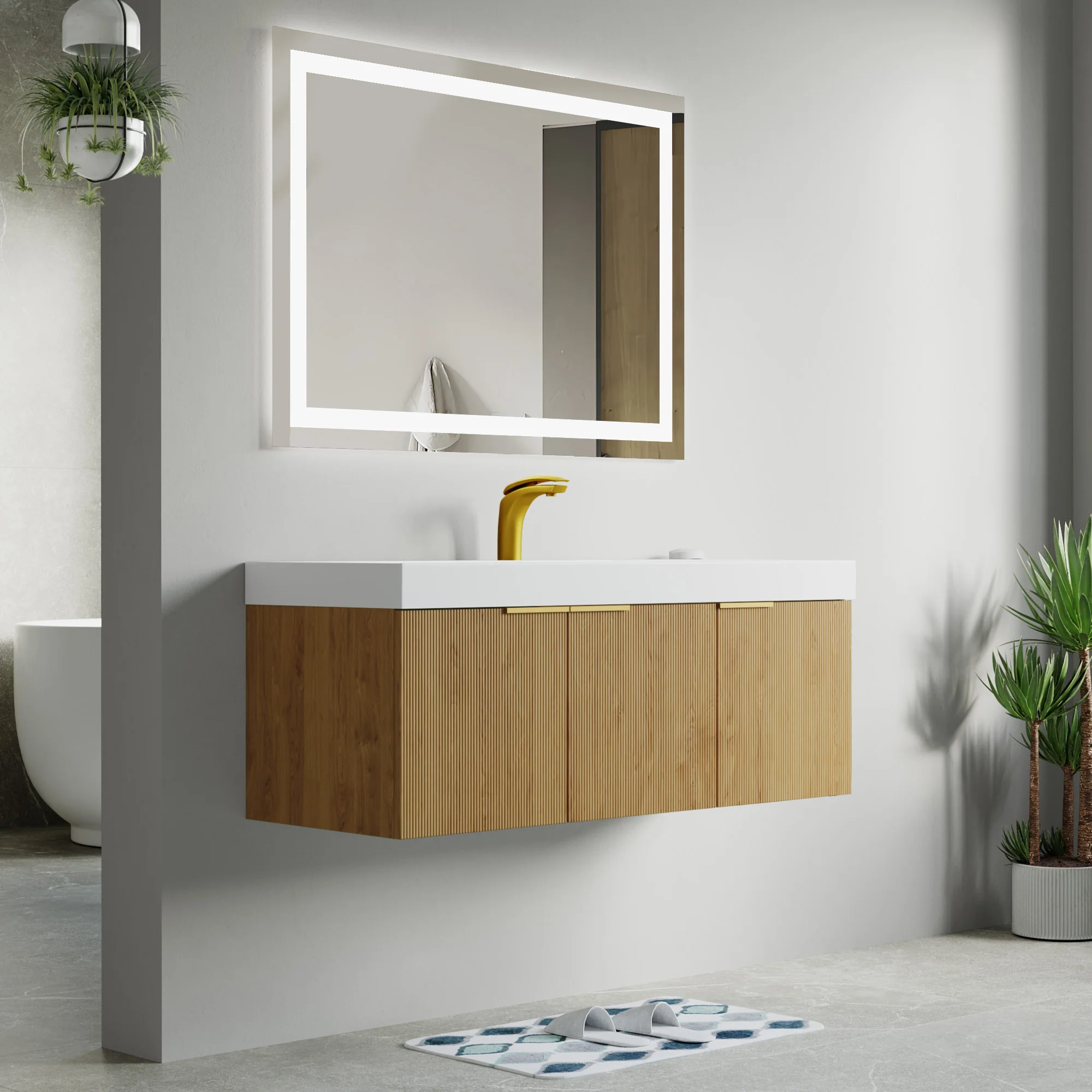 Bellezza Floating Vanity - Fluted (24"-60") 95 Bellezza Floating Vanity - Fluted (24"-60")