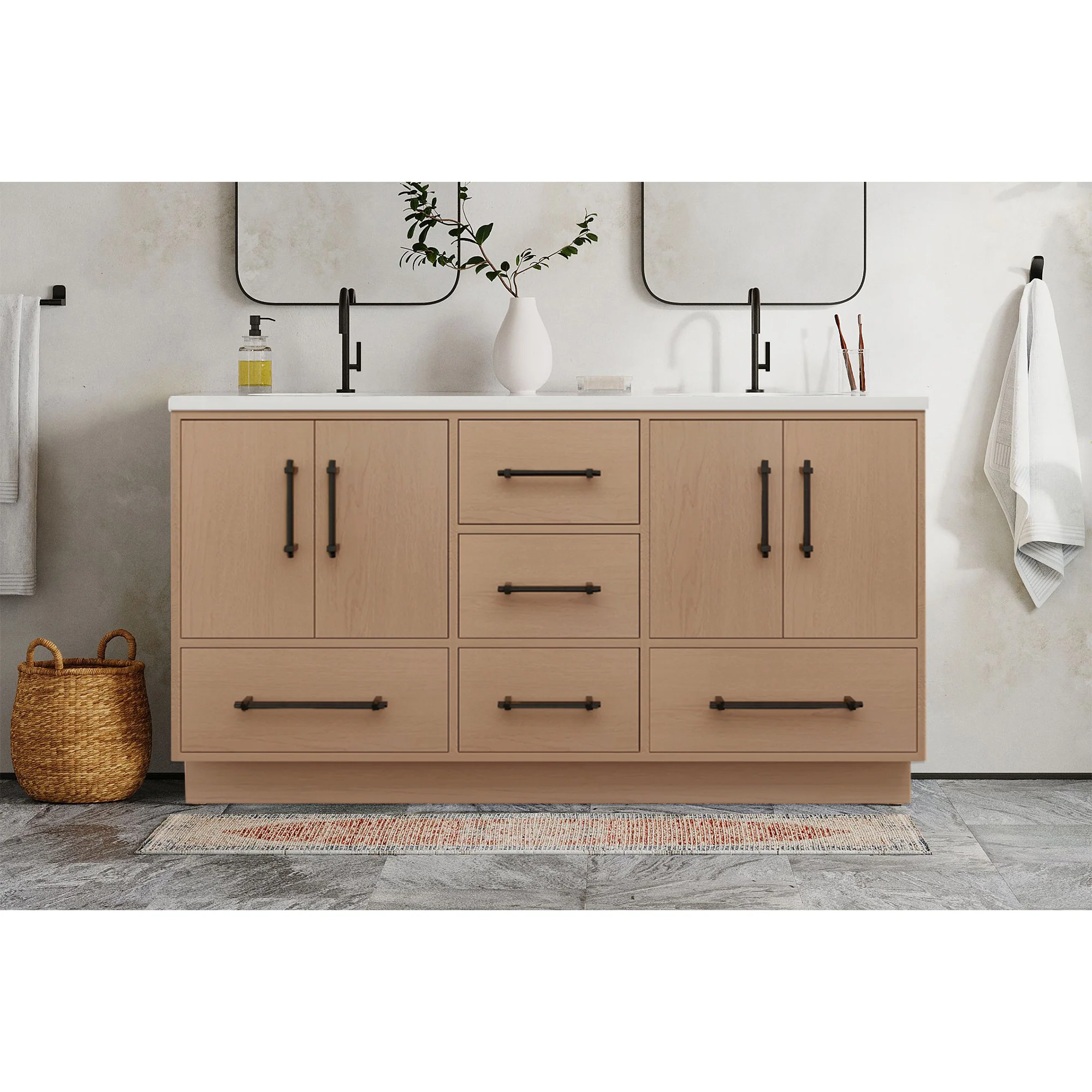 Belgian Bathroom Vanity - 2nd Generation (24"-84")