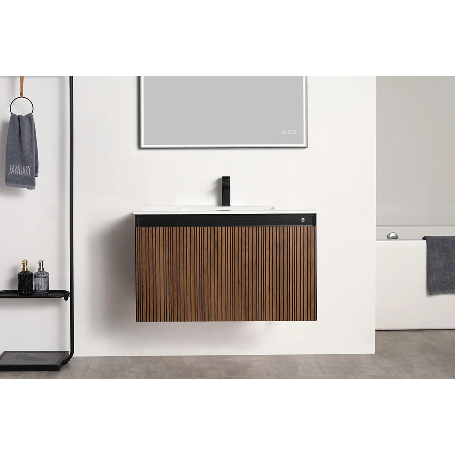 Harlow LED Floating Vanity (24"-72")