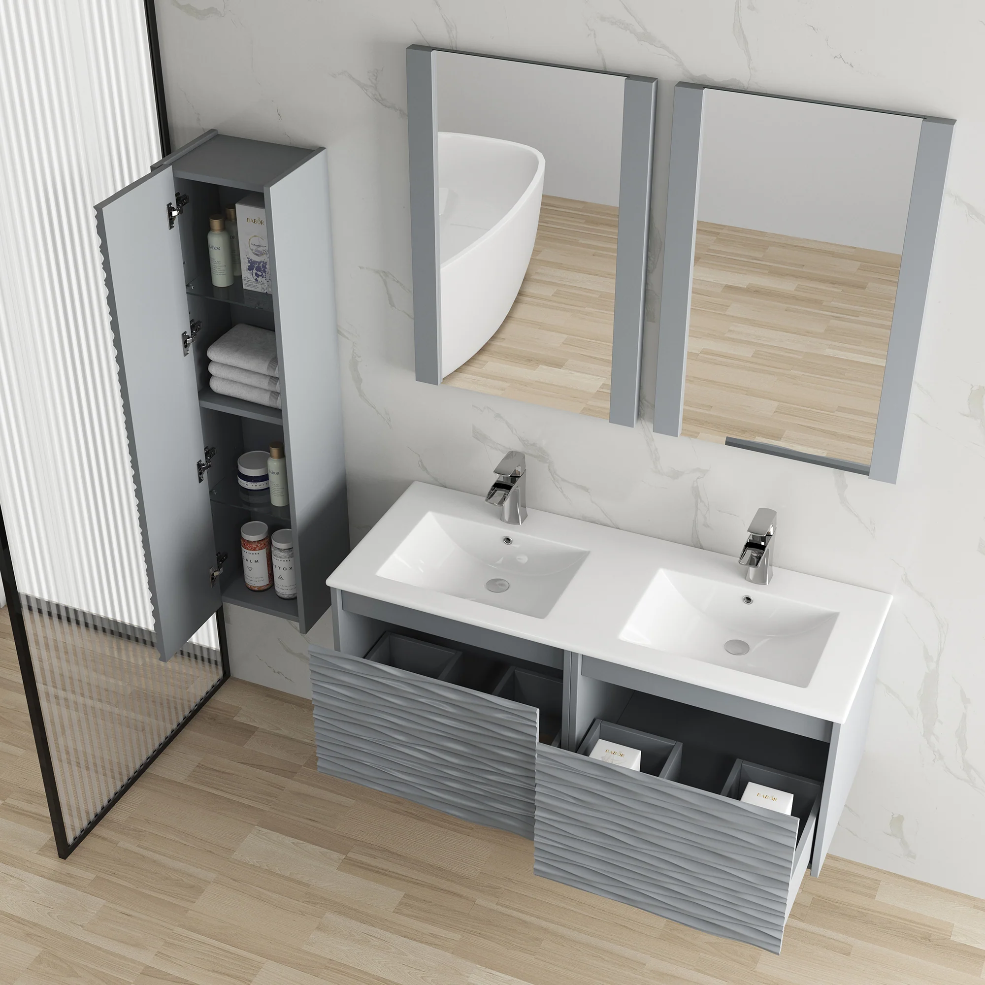 Marseille Floating Vanity (24"-72") 64 Marseille Floating Vanity (24"-72")